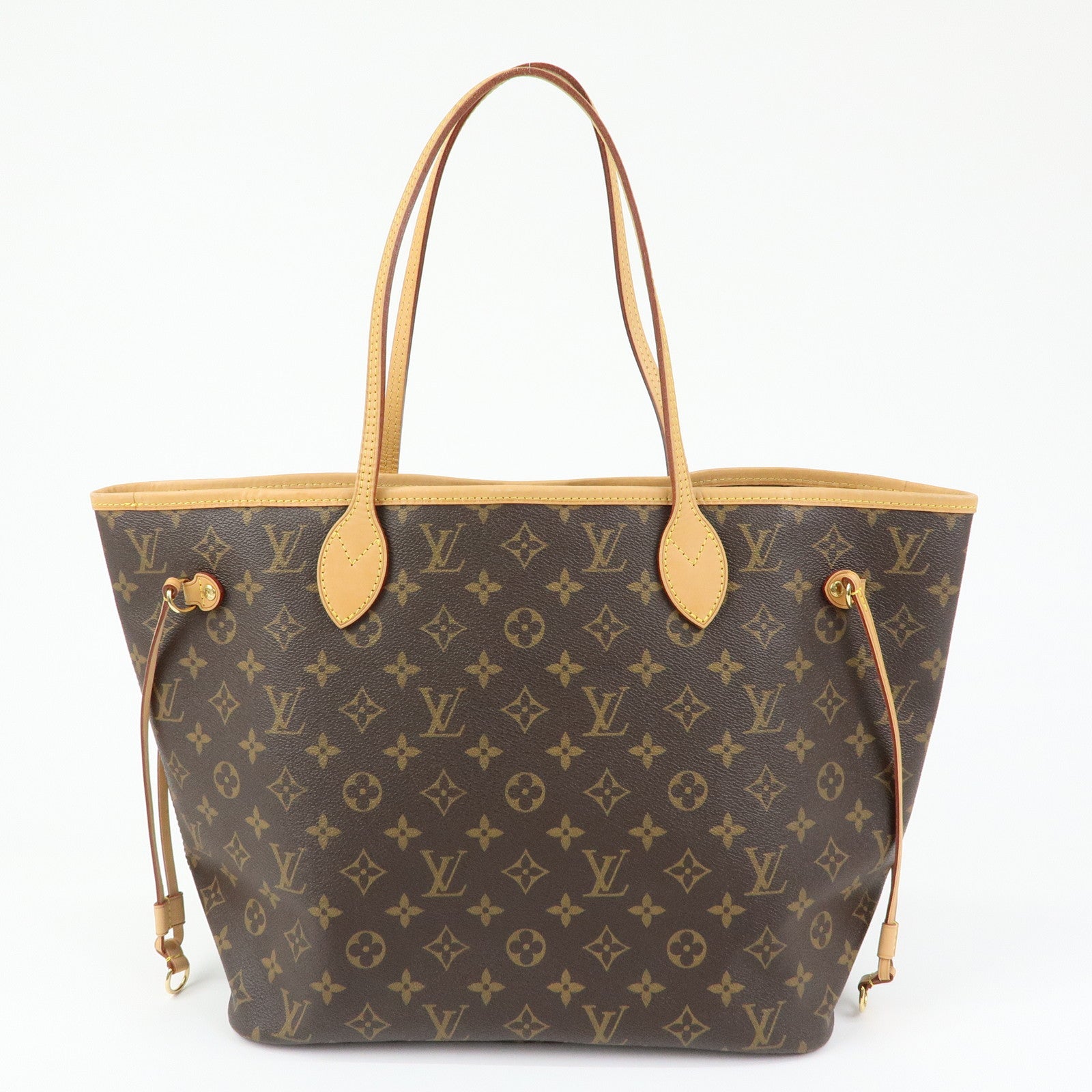 Louis Vuitton Monogram Neverfull MM Tote Shoulder Bag Brown M40156