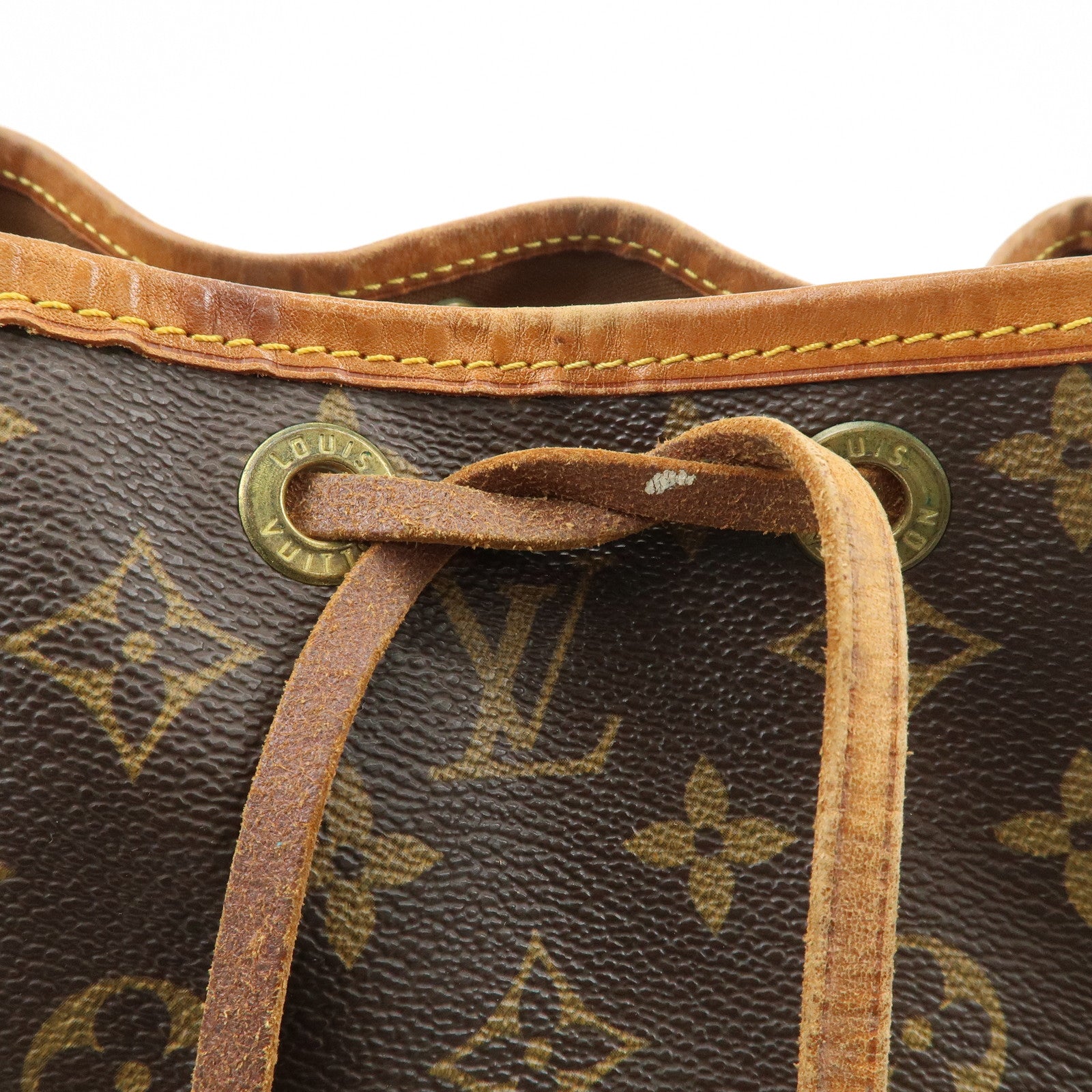 Louis Vuitton Monogram Petit Noe Shoulder Bag Brown M42226