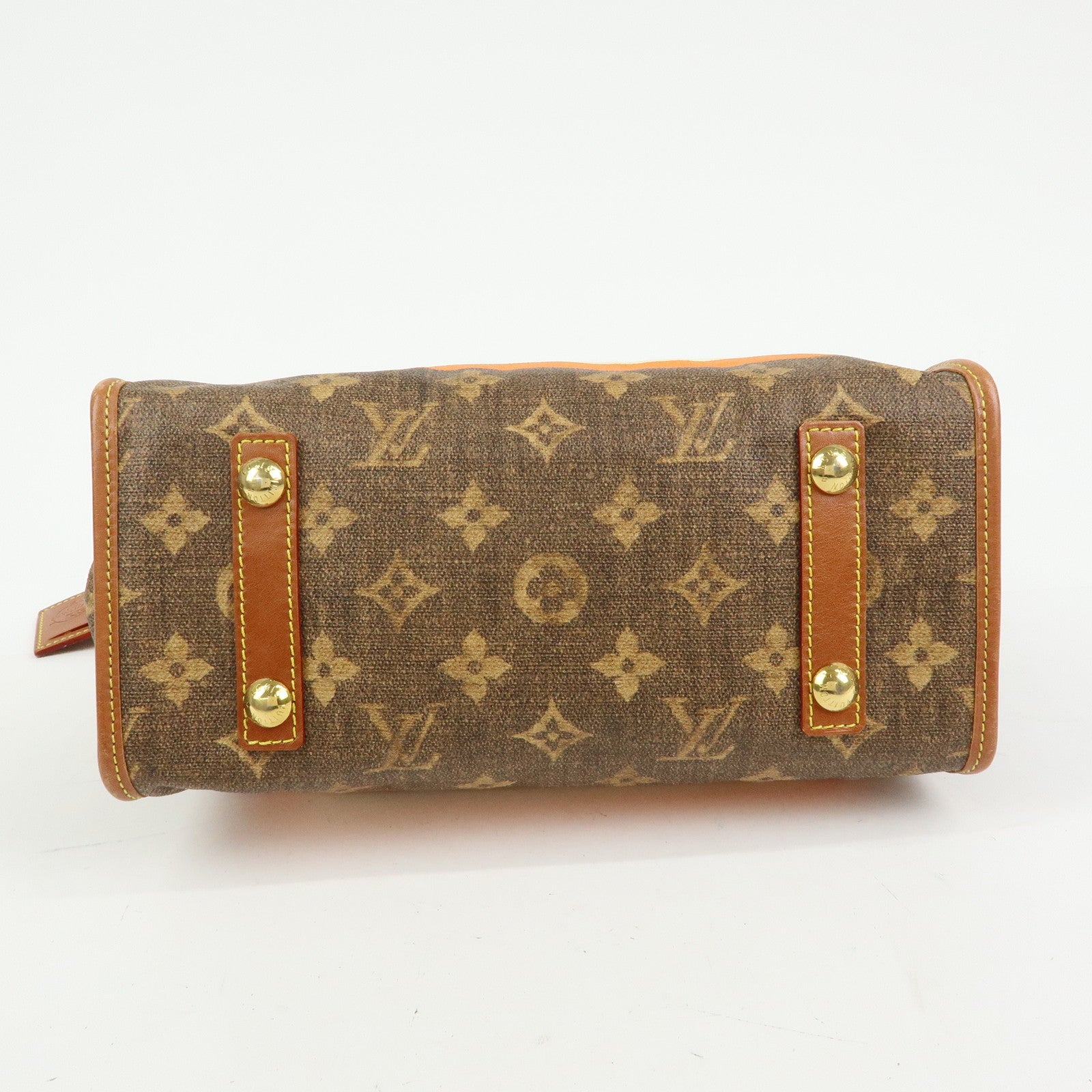 Louis Vuitton Monogram Tisse Sac Rayures PM Tote Hand Bag M56386
