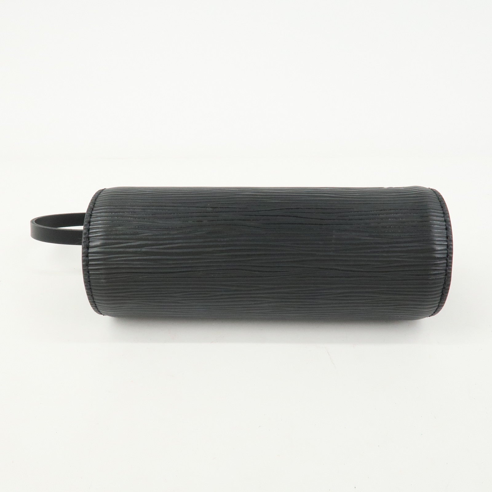 Louis Vuitton Epi Mini Pouch For Soufflot Hand Bag Noir
