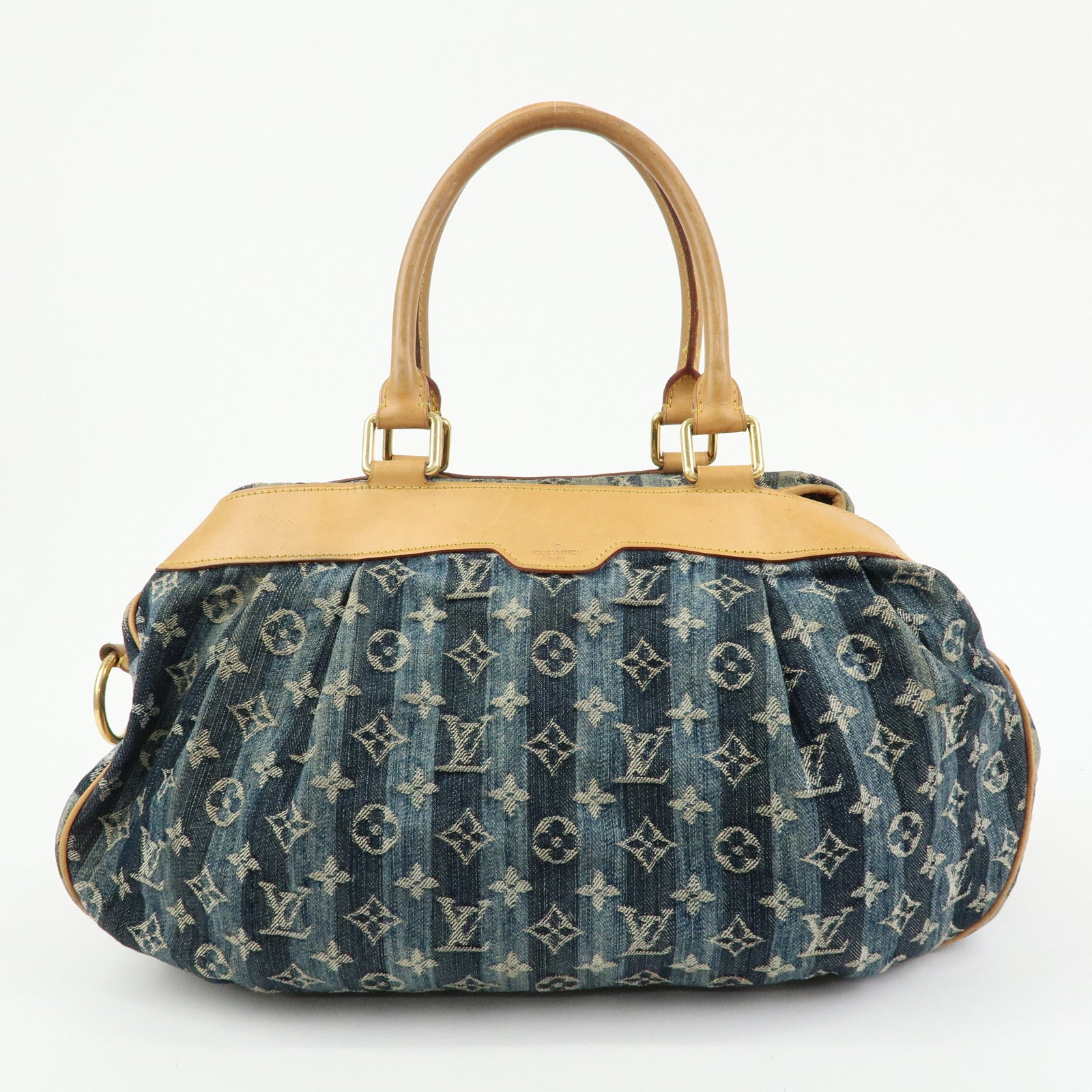 Louis Vuitton Monogram Denim Cabas Raye GM 2Way Hand Bag M95336