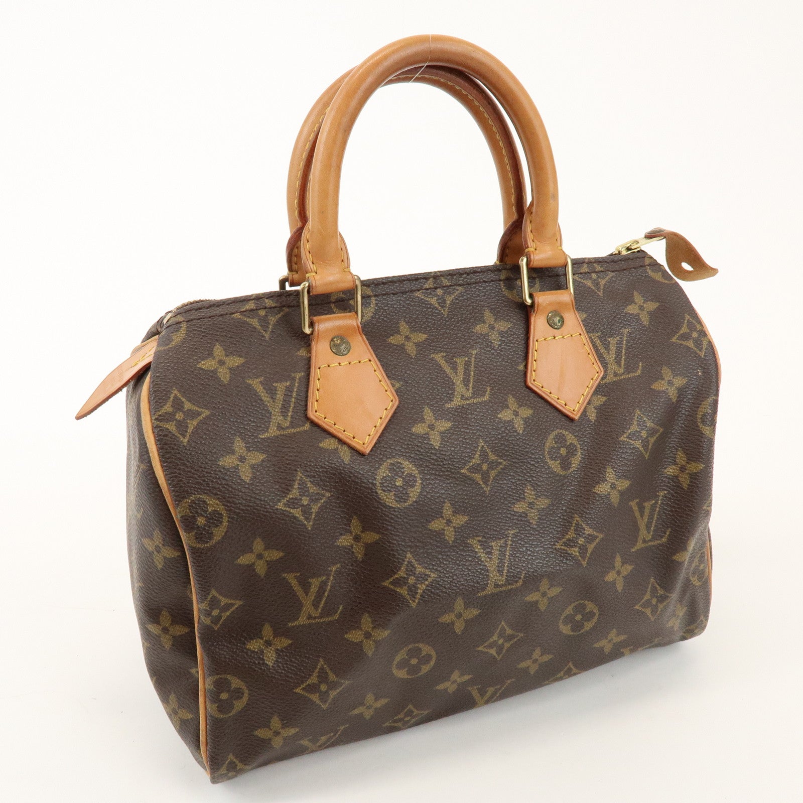 Louis Vuitton Monogram Speedy 25 Boston Bag Hand Bag Brown M41528