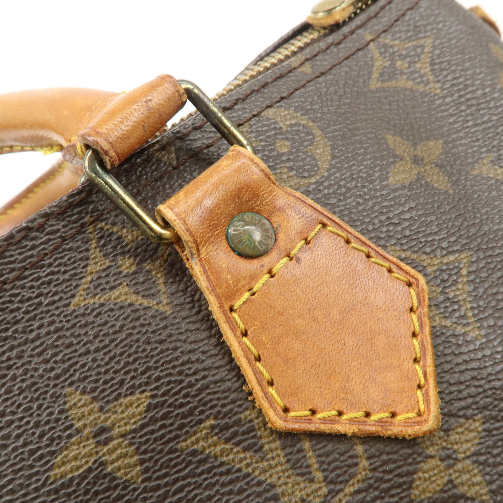 Louis Vuitton Monogram Speedy 30 Hand Bag Boston Bag Brown M41526 Used