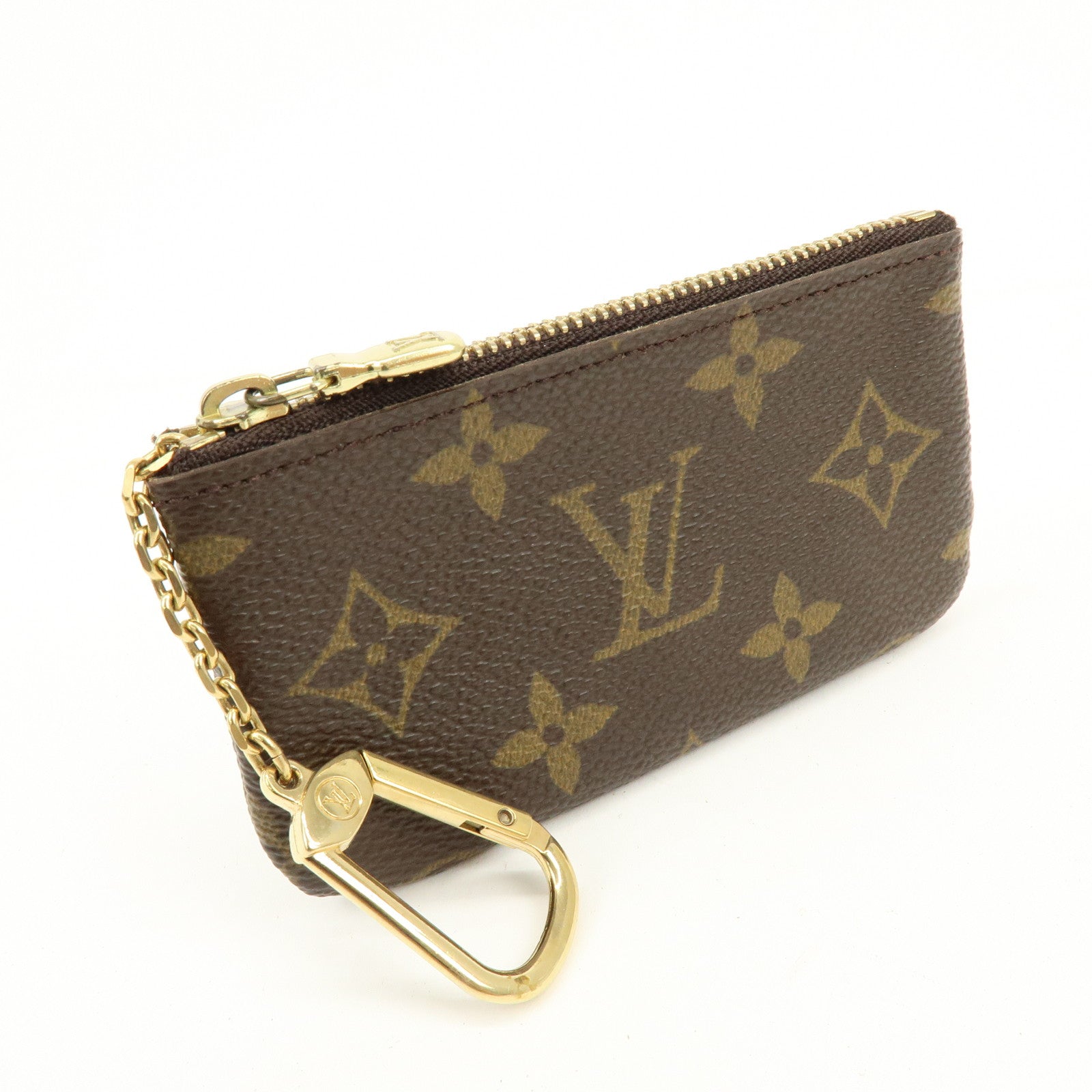Louis Vuitton Monogram Pochette Cles Coin Case Key Case M62650