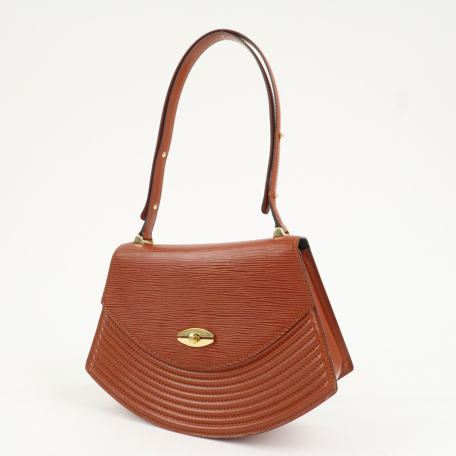 Louis Vuitton Epi Tilsit Shoulder Hand Bag Kenya Brown M52483