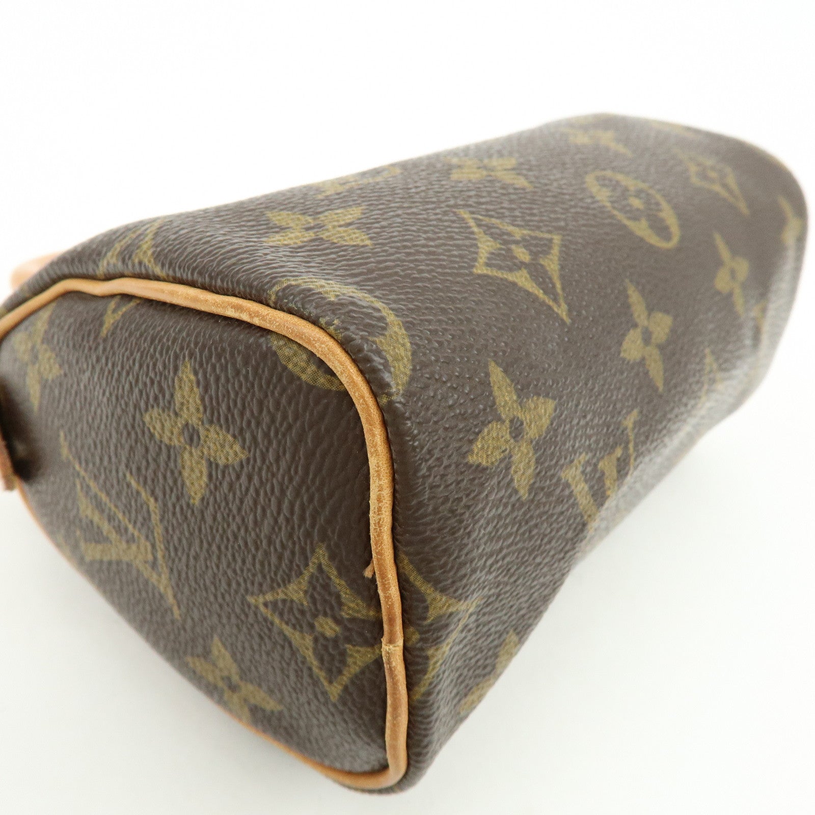 Louis Vuitton Monogram Mini Speedy Hand Bag Brown M41534