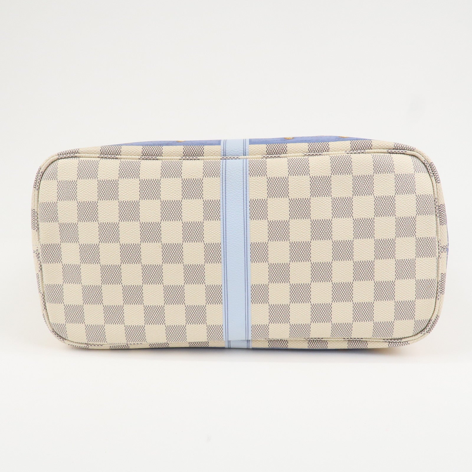Louis Vuitton Damier Azur Neverfull MM Summer Trunk Tote Bag N41065