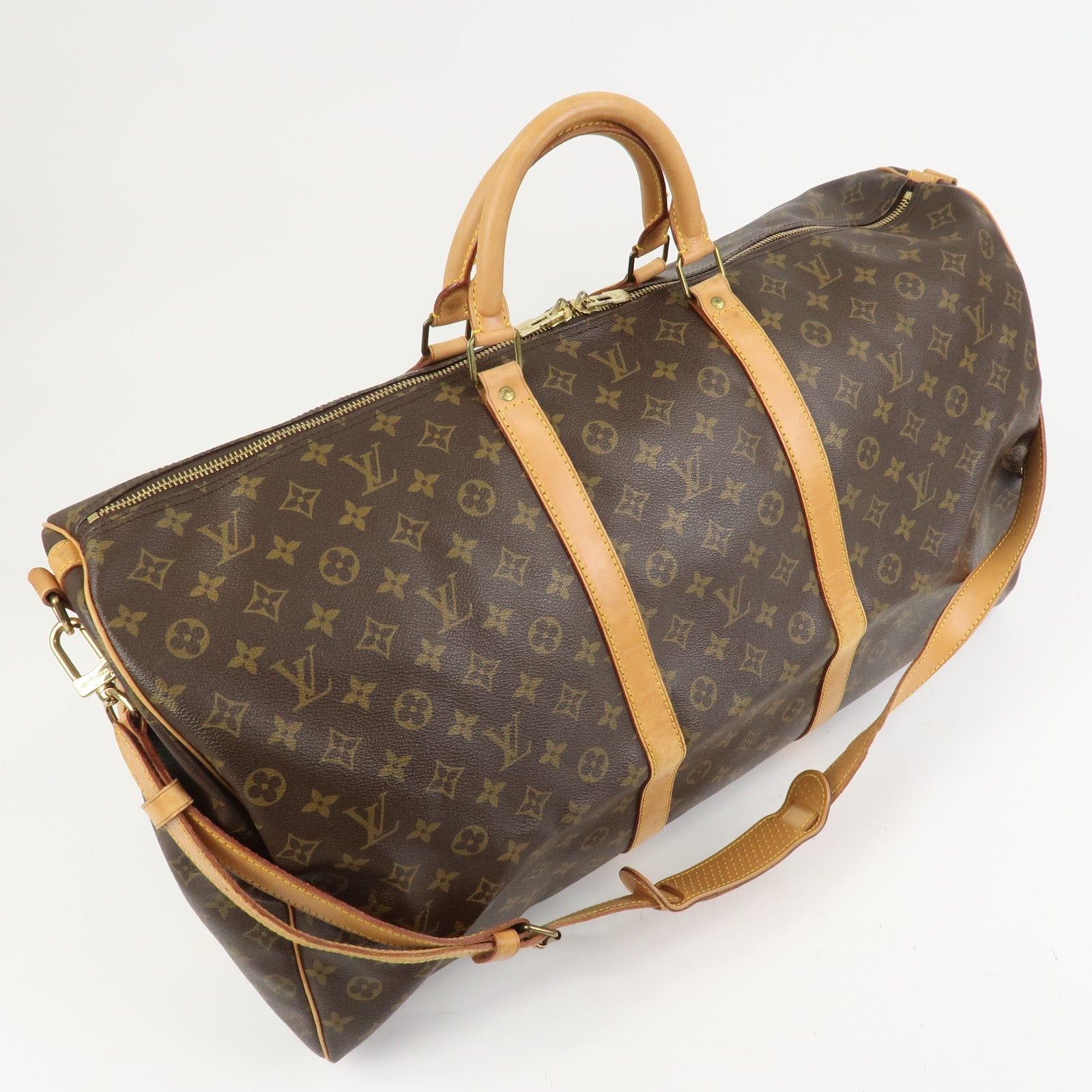Louis Vuitton Monogram Keep All Bandouliere 60 Boston Bag M41412