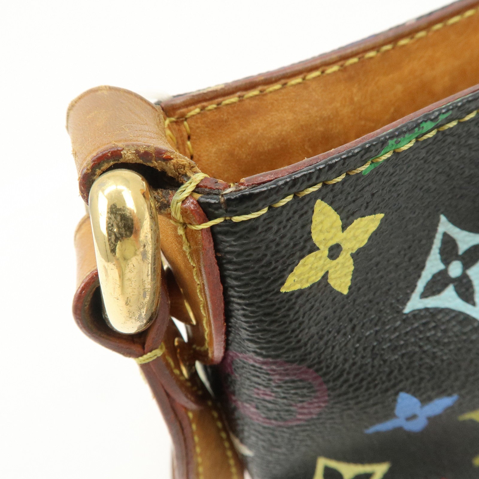 Louis Vuitton Monogram Multicolor Eliza Shoulder Bag Black M40099 Used