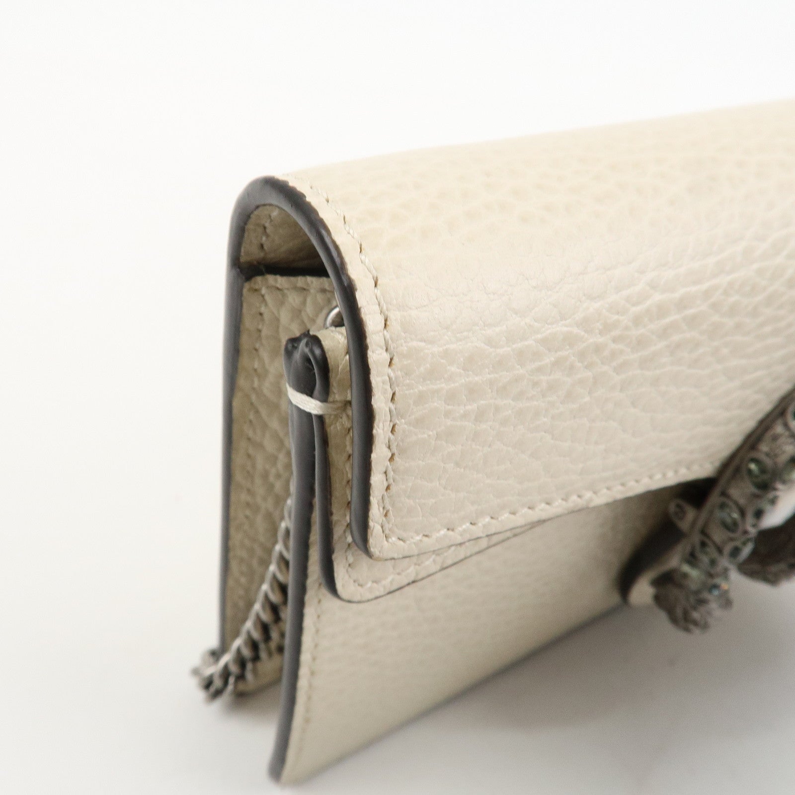 GUCCI Dionysus Super Mini Bag Leather Chain Shoulder Bag 476432 Used