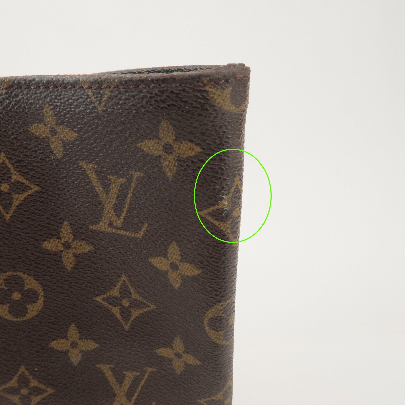 Louis Vuitton Monogram Sac Shopping Shoulder Bag Brown M51108