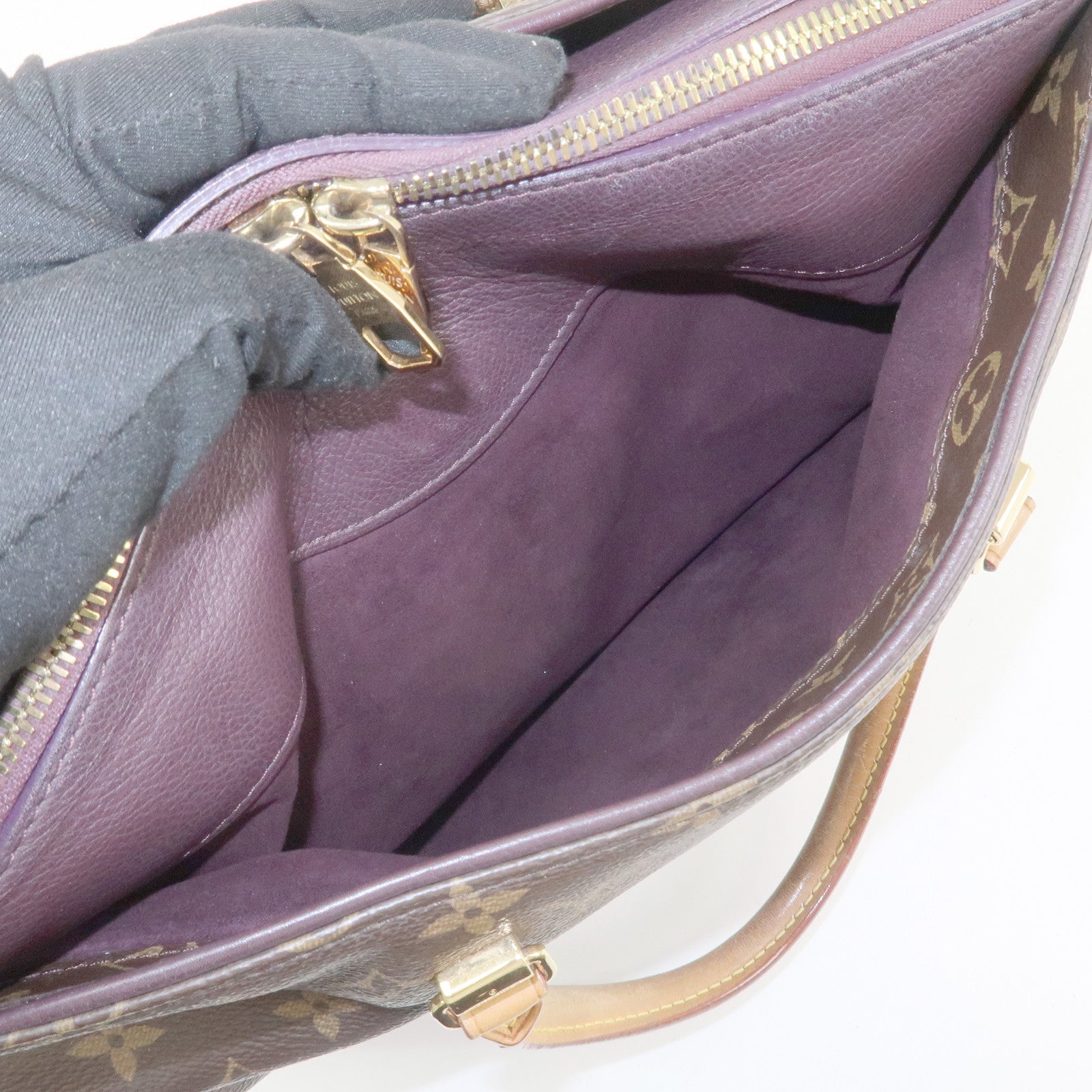 Louis Vuitton Monogram Pallas 2Way Hand Bag Aurore M40906