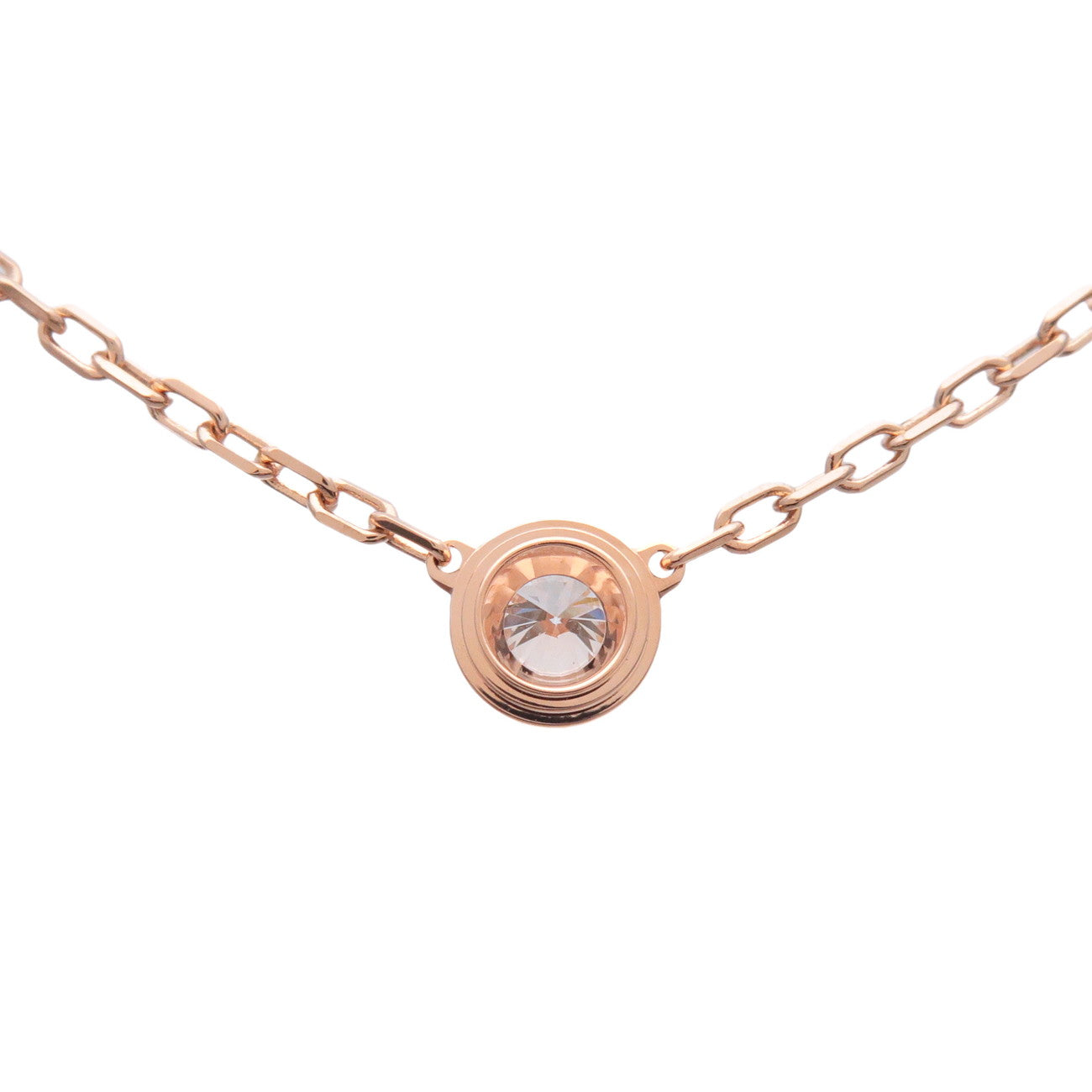 Cartier Diamants Legers Necklace SM Diamond D'amour 0.09ct 750PG