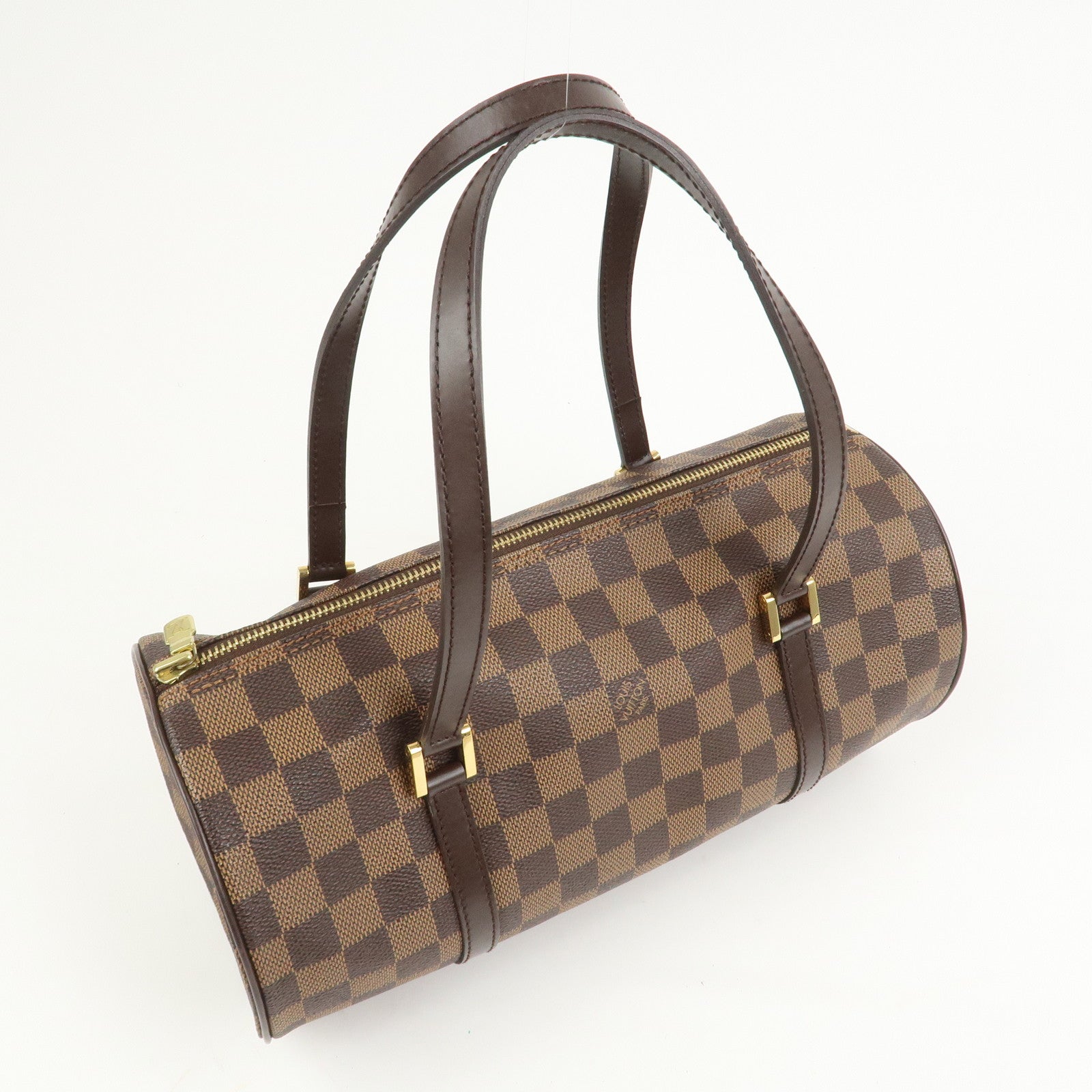 Louis Vuitton Damier Ebene Papillon 30 Hand Bag Brown N51303