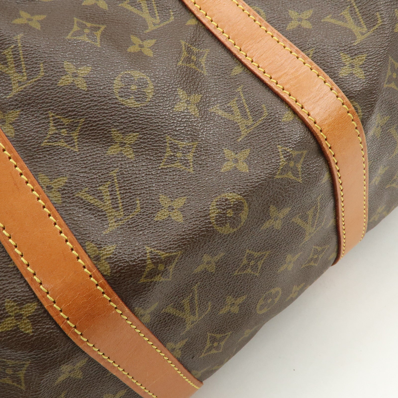 Louis Vuitton Monogram Sac Souple 45 Boston Bag Brown M41624 Used