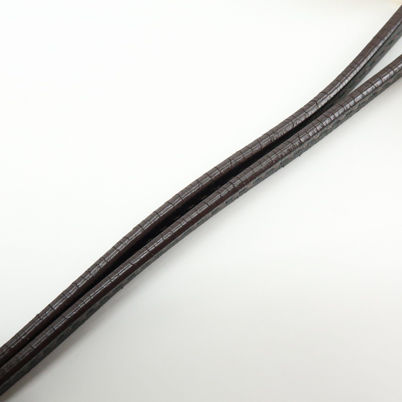 PRADA Logo Jacquard Leather Shoulder Bag Crossbody Bag Dark Brown