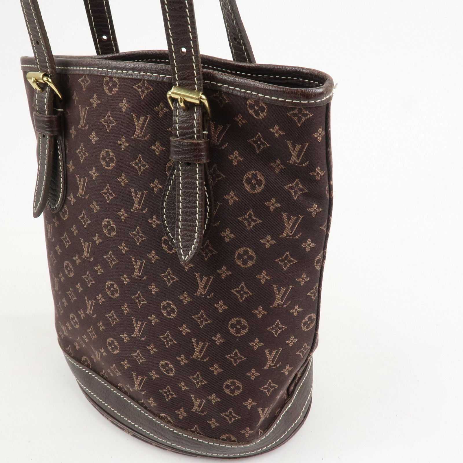 Louis Vuitton Monogram Idylle Mini Lin Bucket PM Hand Bag M95226