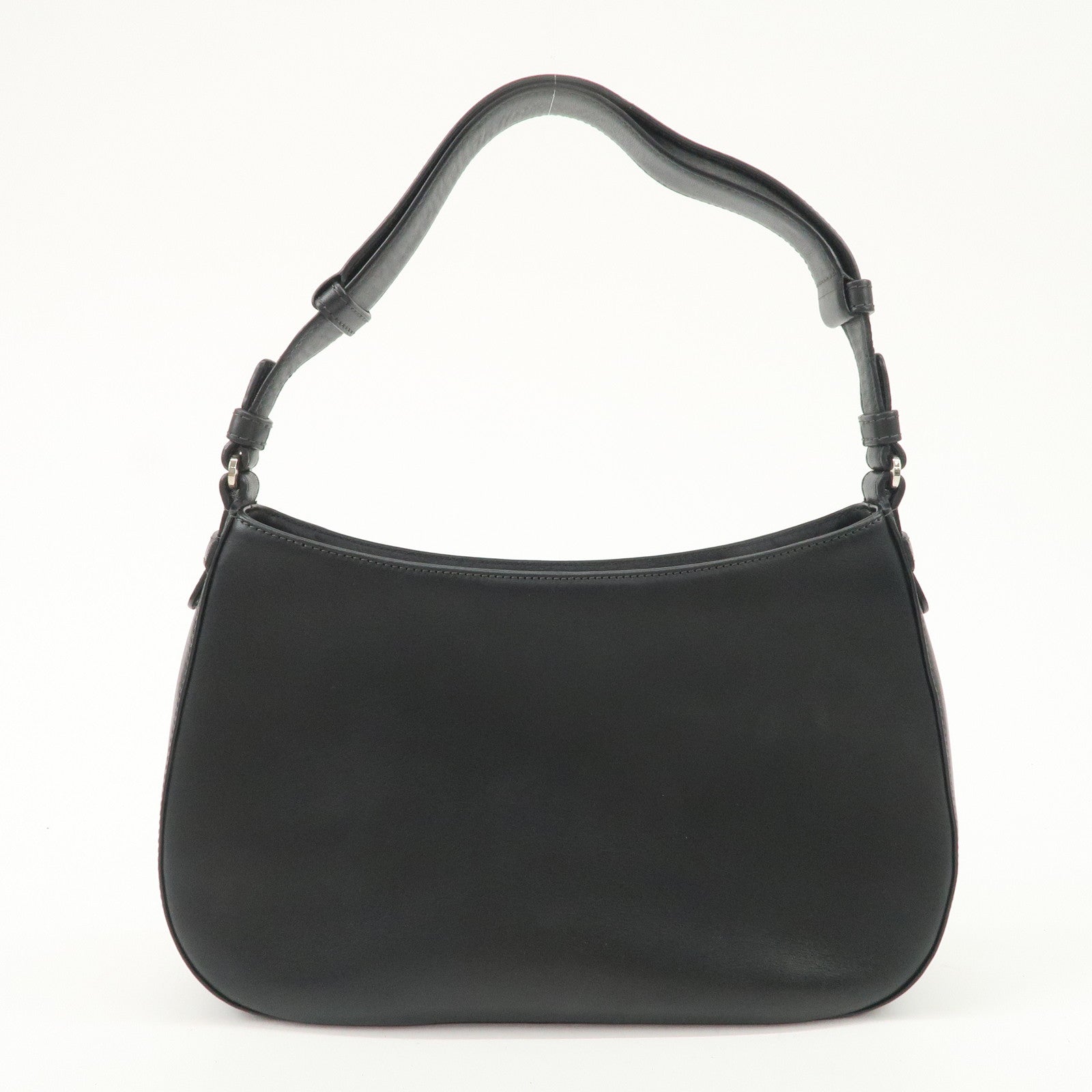 LOEWE  Anagram Leather Shoulder Bag Hand Bag Black