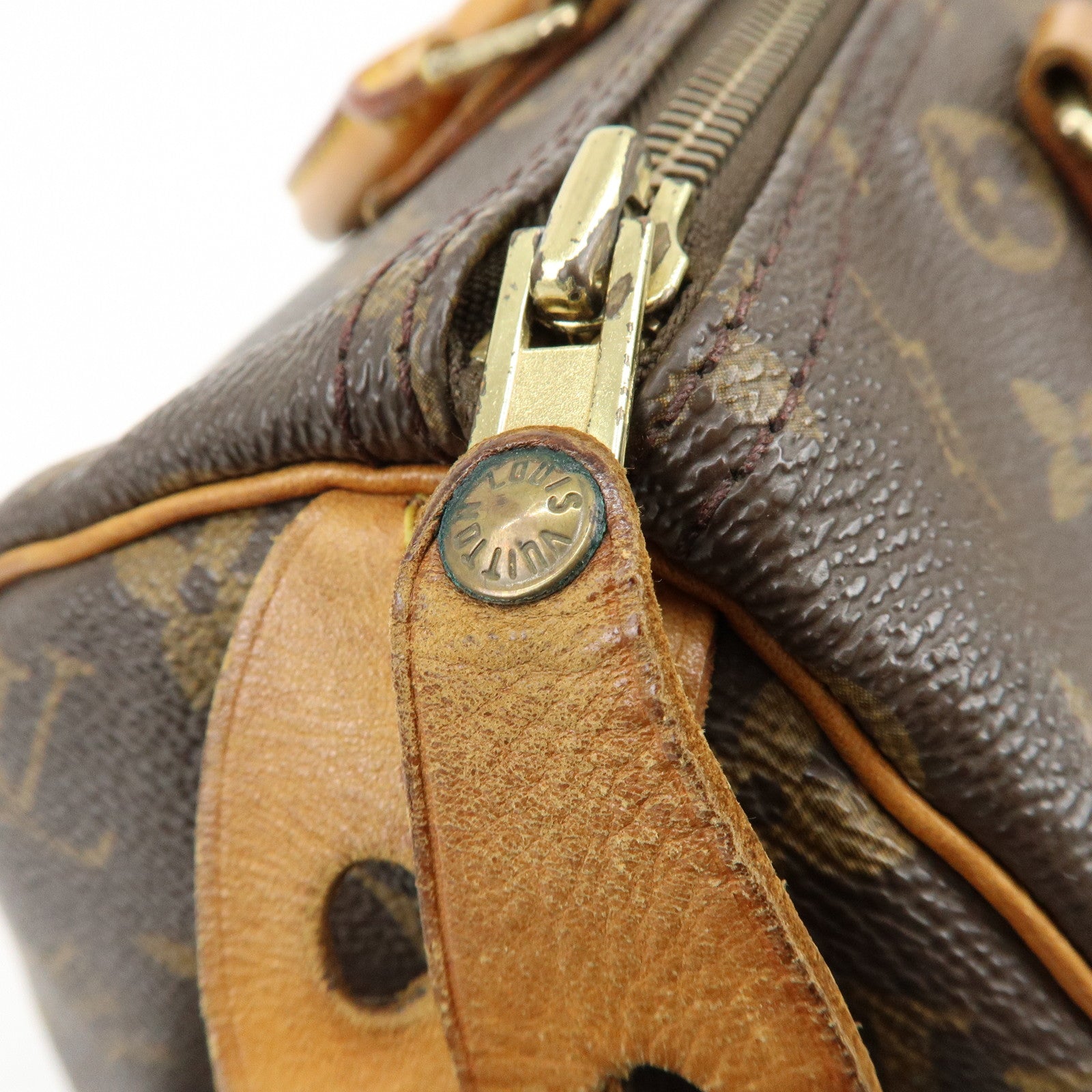 Louis Vuitton Monogram Speedy 30 Boston Bag Hand Bag Brown M41526
