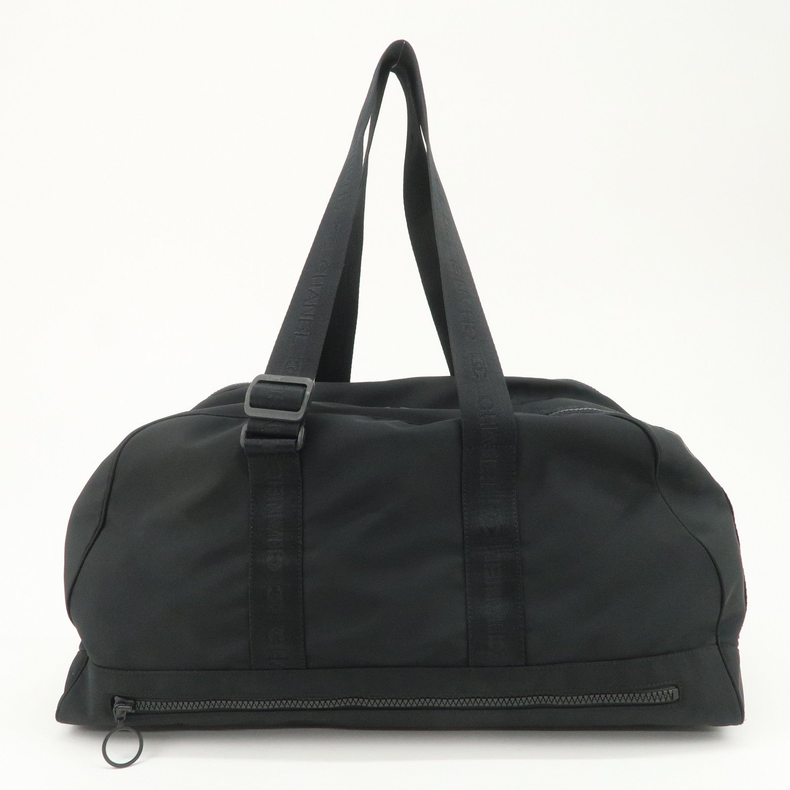 CHANEL Sports Line COCO Mark Nylon Boston Bag Hand Bag Black