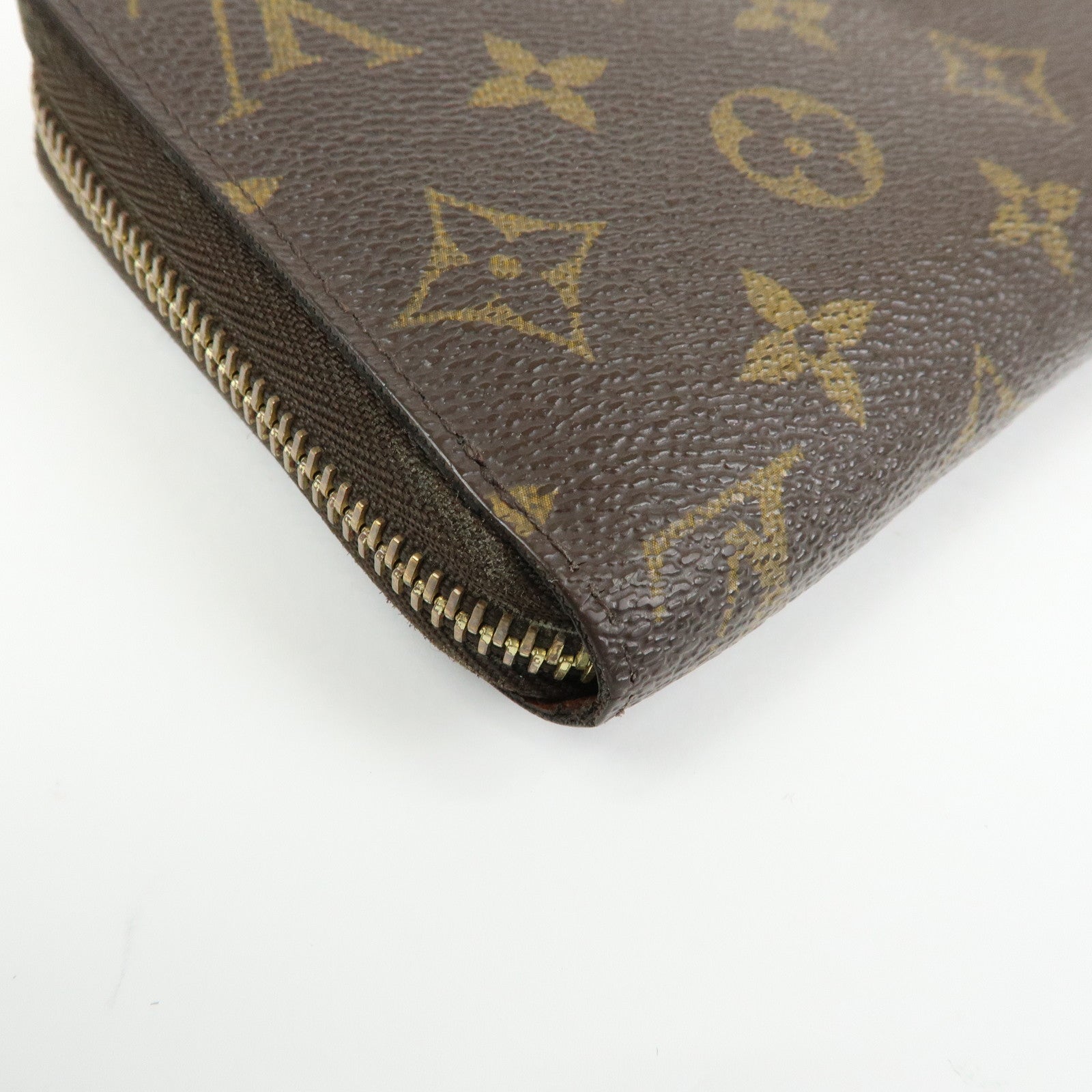 Louis Vuitton Monogram Canvas Zippy Wallet Long Wallet Brown M42616