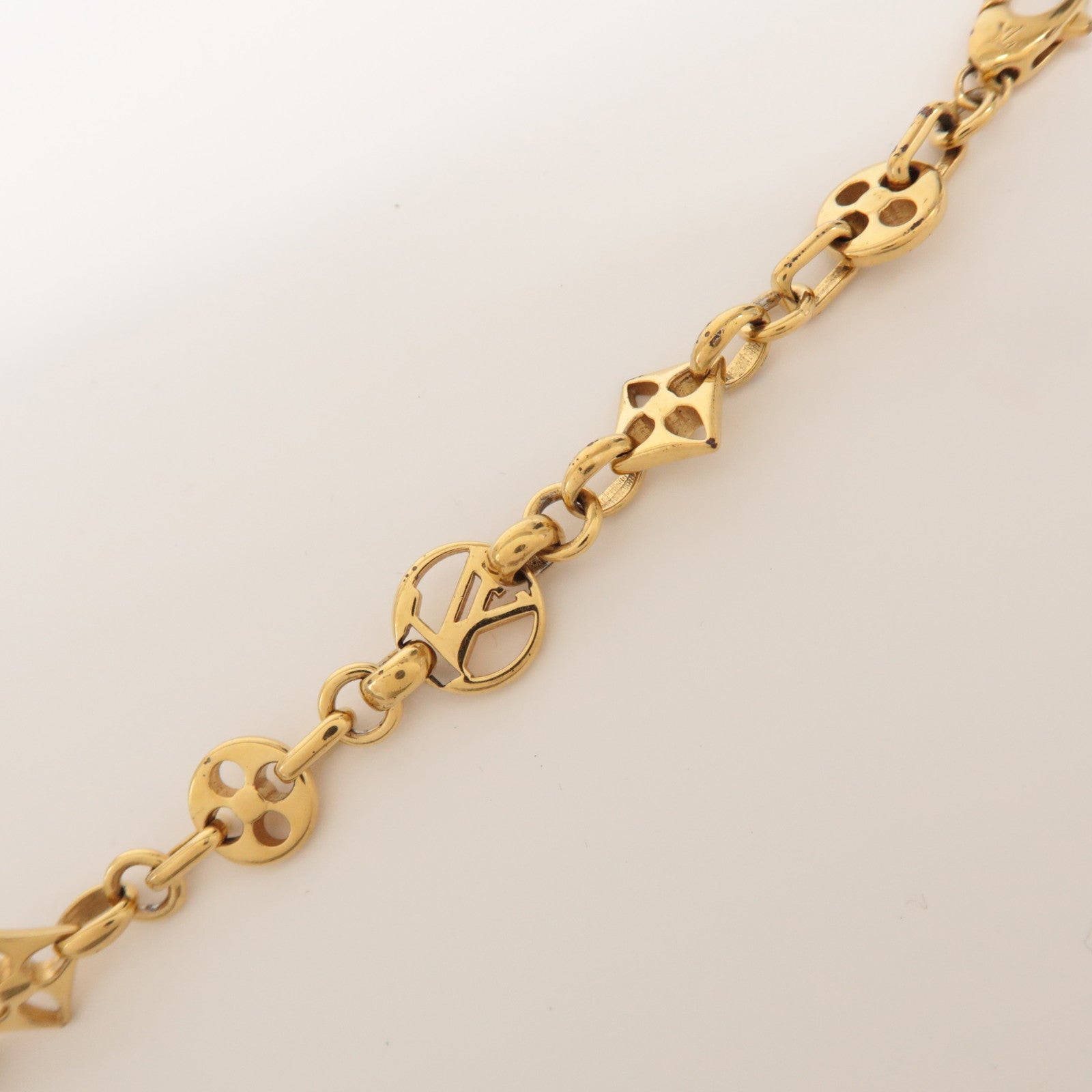 Louis Vuitton Monogram Crazy In Lock Bracelet Gold M00376