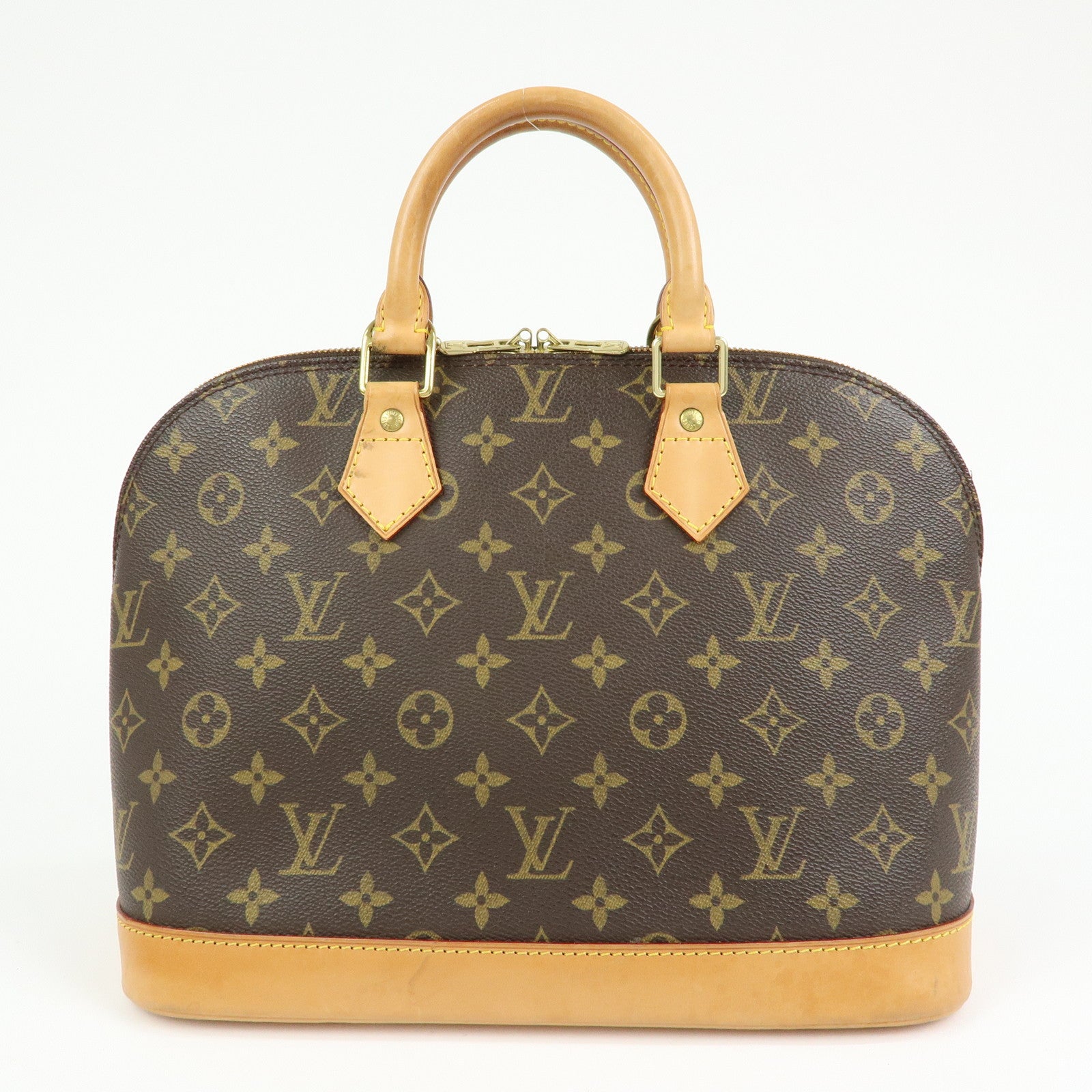 Louis Vuitton Monogram Alma Hand Bag Brown M51130