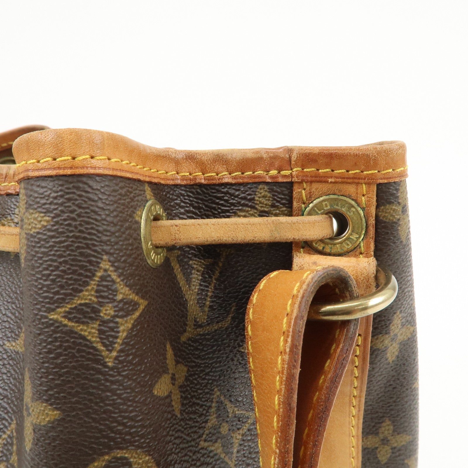 Louis Vuitton Monogram Petit Noe Shoulder Bag Brown M42226