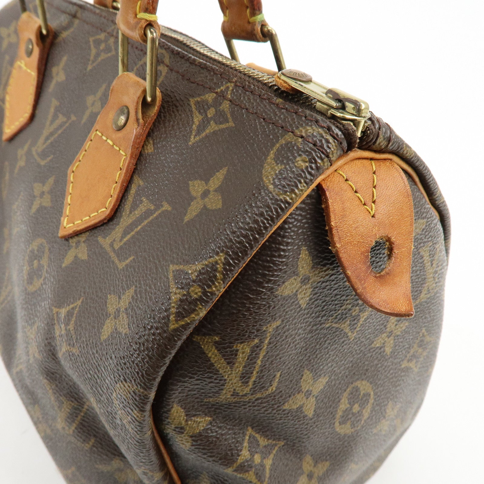 Louis Vuitton Monogram Speedy 25 Boston Bag Hand Bag Brown M41528