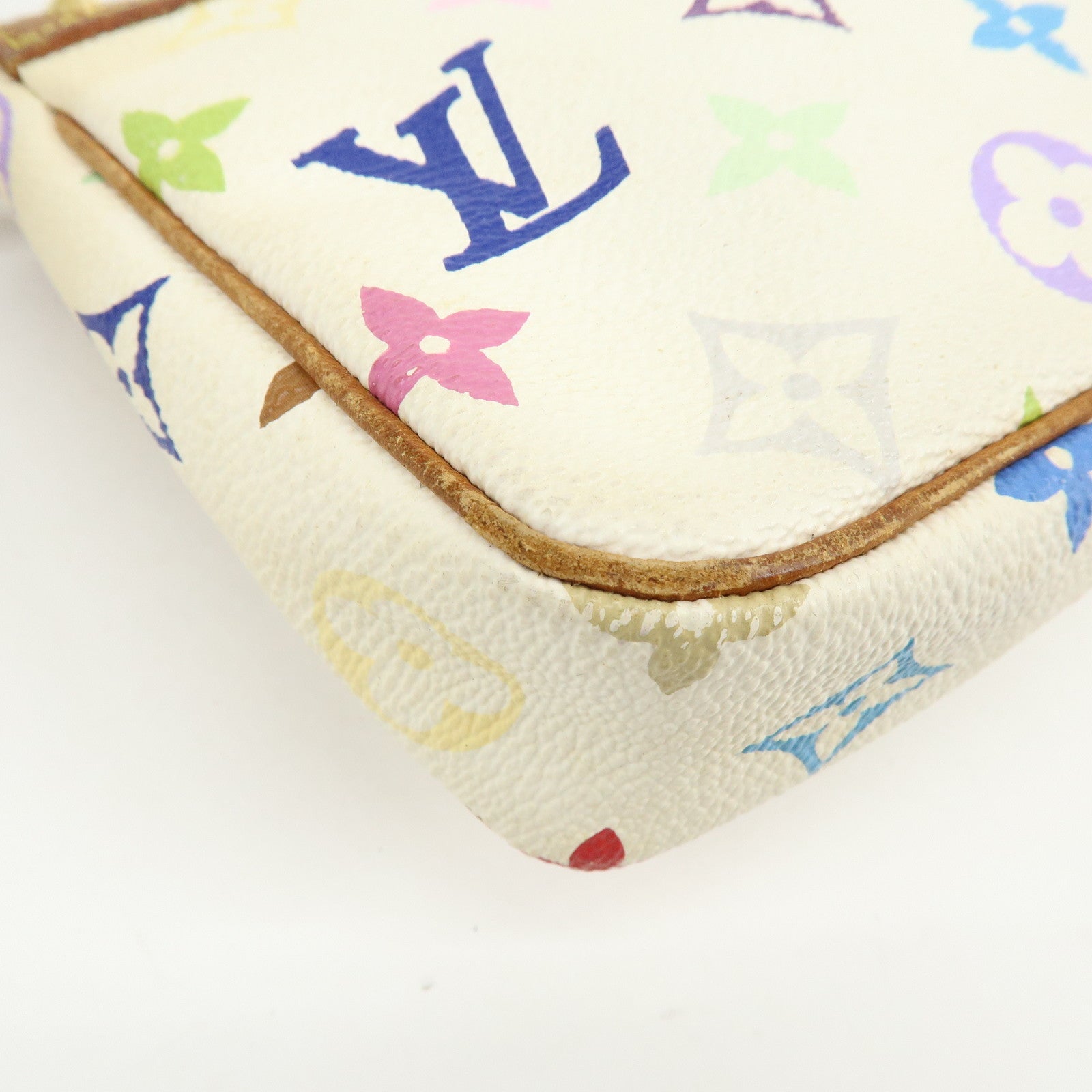 Louis Vuitton Monogram Multicolor Pochette Accessoires Blanc M92649