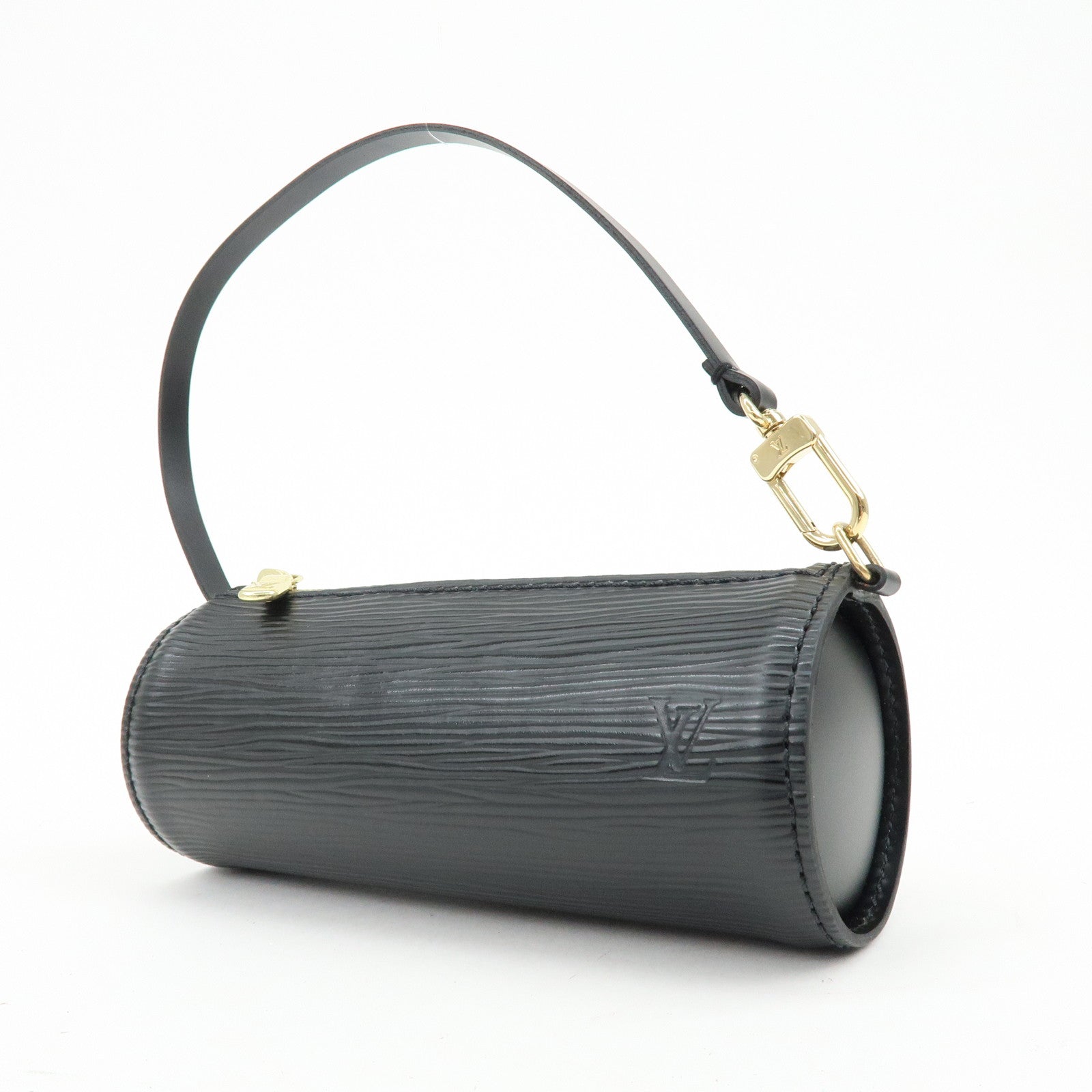 Louis Vuitton Epi Mini Pouch For Soufflot Hand Bag Noir Black