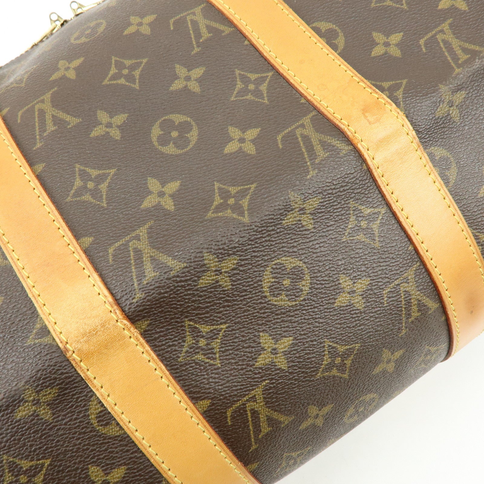Louis Vuitton Monogram Keep All 50 Boston Bag Brown M41426