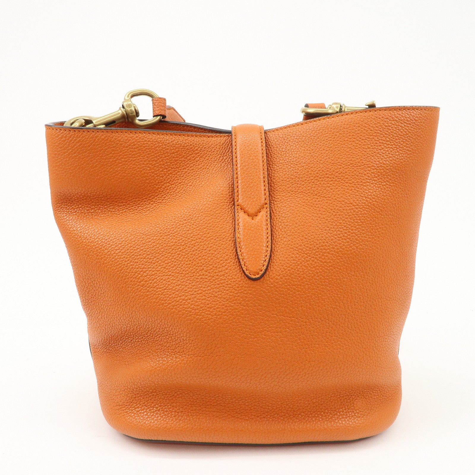 GUCCI New Jackie Leather Shoulder Bag Crossbody Bag Orange 380579 Used