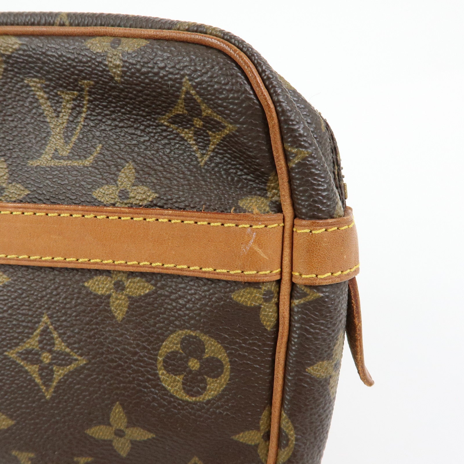 Louis Vuitton Monogram Compiegne 28 Pouch Clutch Bag Brown M51845