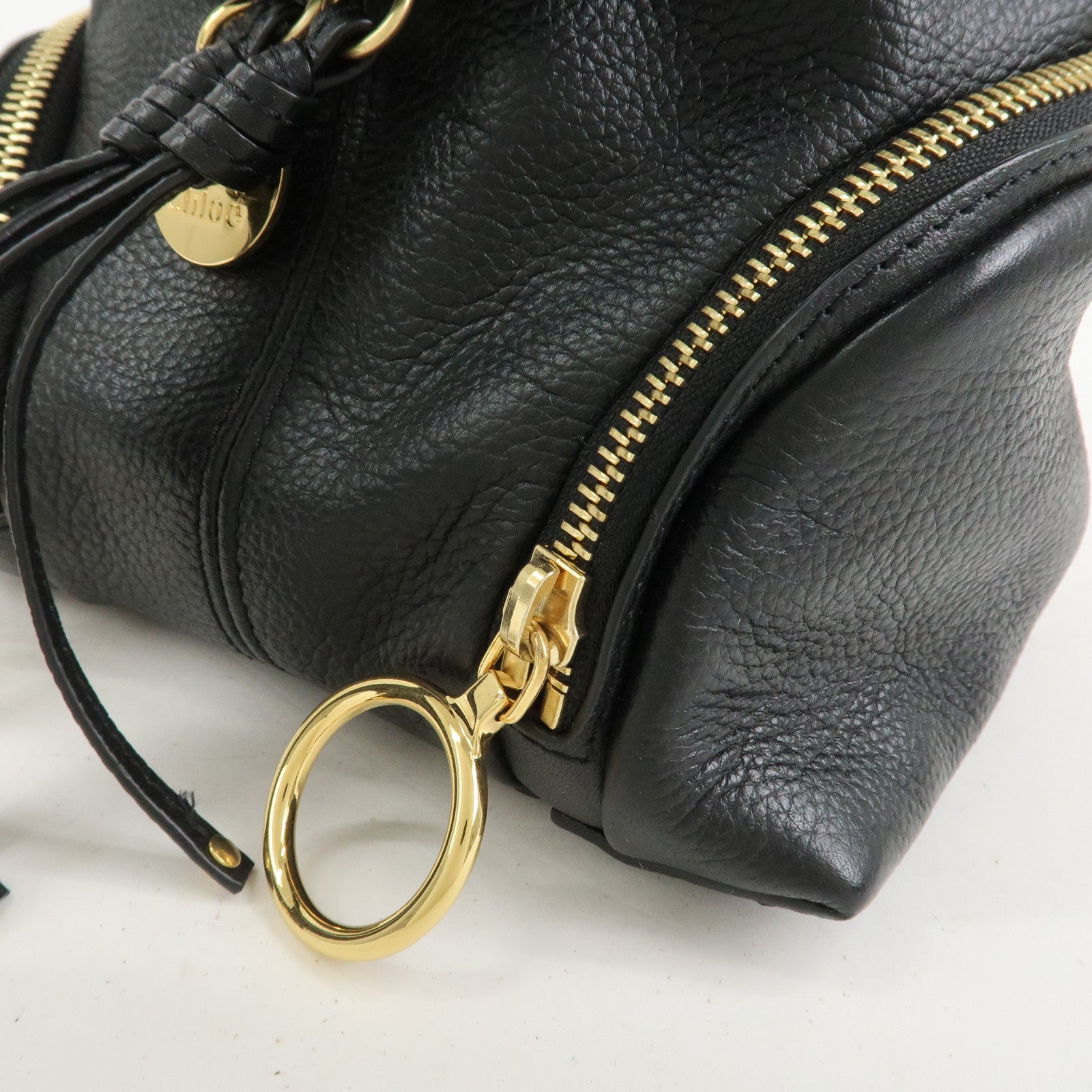 Chloe See by Chloe Olga Logo Leather 2Way Bag Backpack Hand Bag