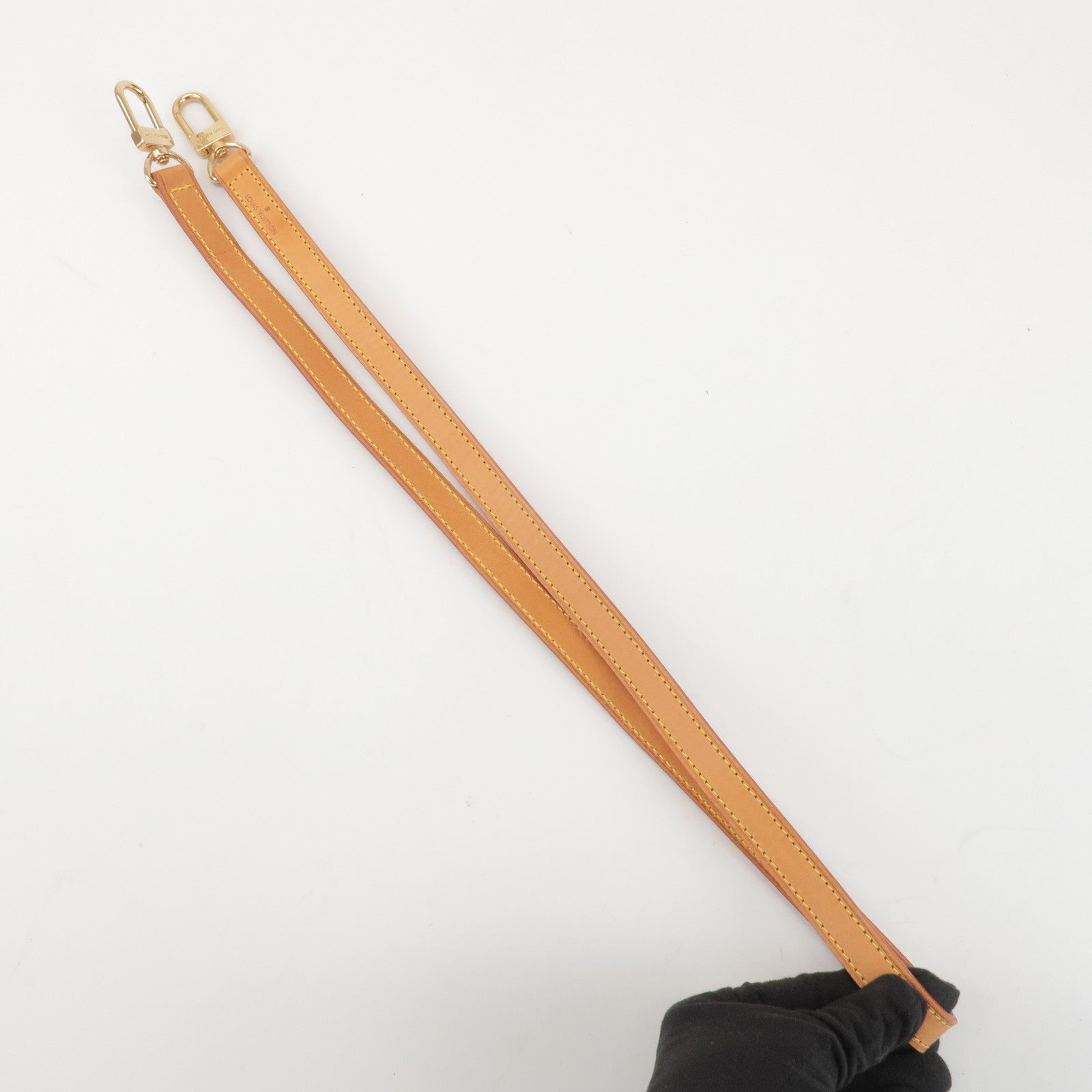 Louis Vuitton Nume Leather Shoulder Strap 100cm Beige J00142