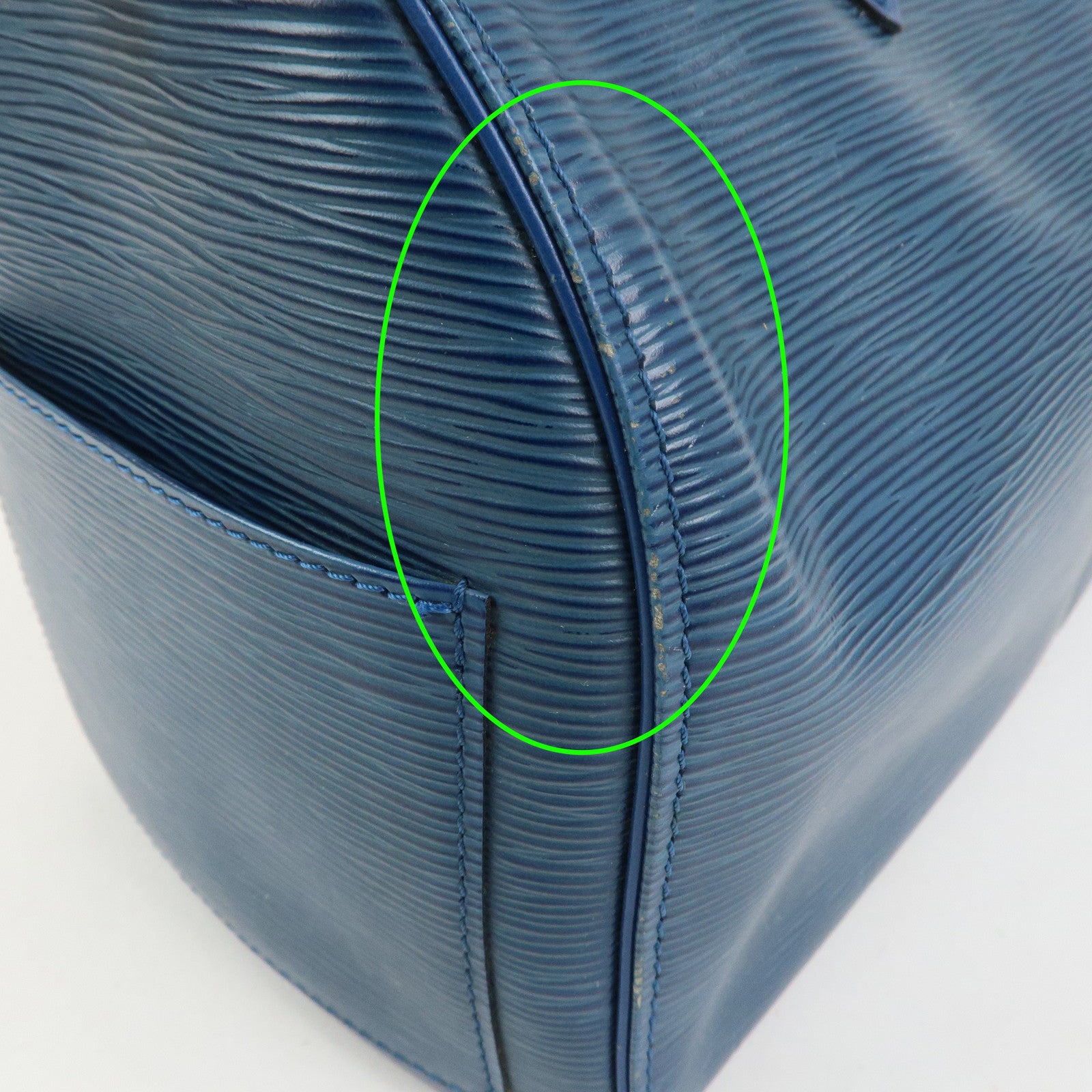 Louis Vuitton Epi Speedy 30 Hand Bag Boston Bag Toledo Blue M43005