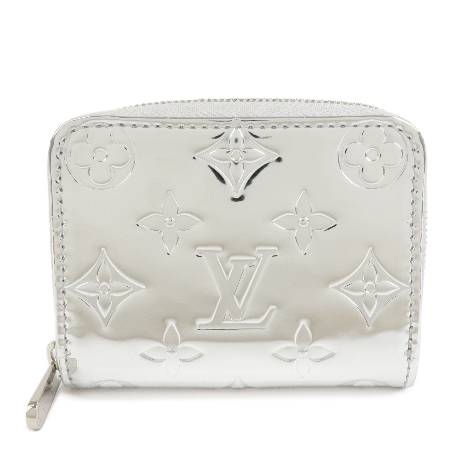 Louis Vuitton Monogram Miroir Mirror Vinyl Coin Case Argent M12673