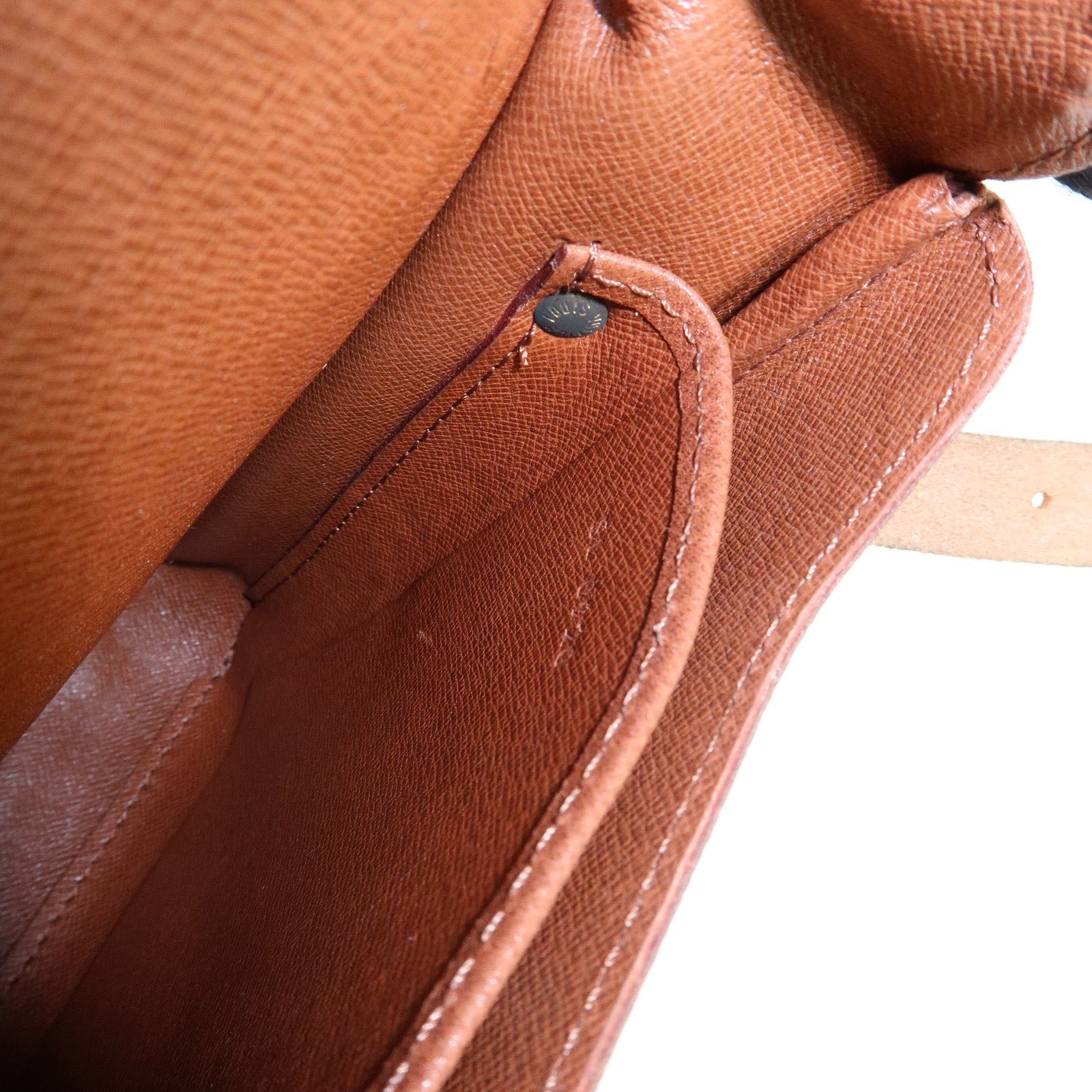Louis Vuitton Monogram Cartouchiere GM Shoulder Bag Brown M51252