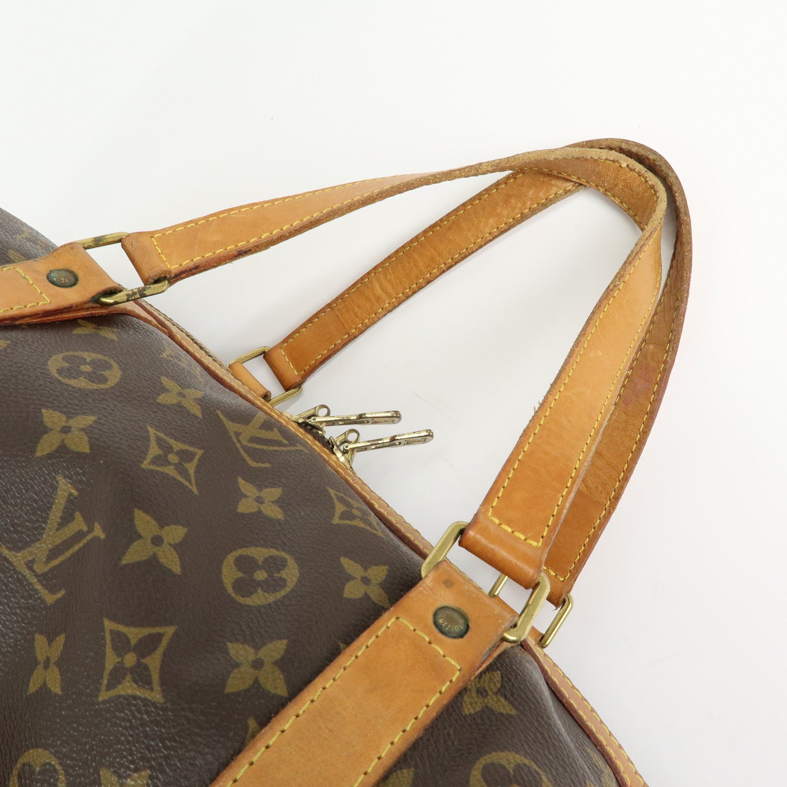 Louis Vuitton Monogram Sac Souple 55 Boston Bag Brown M41622