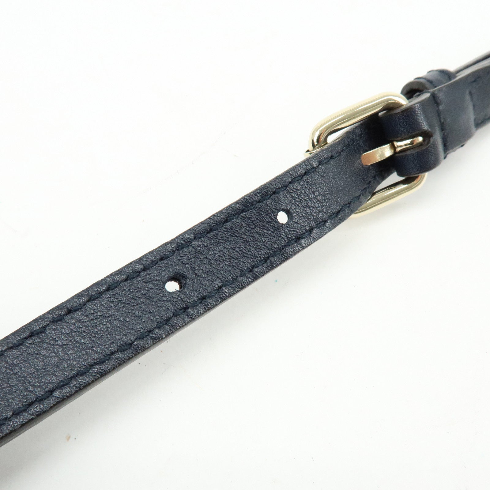 GUCCI Microguccissima Leather 2Way Bag Hand Bag Dark Navy 510286