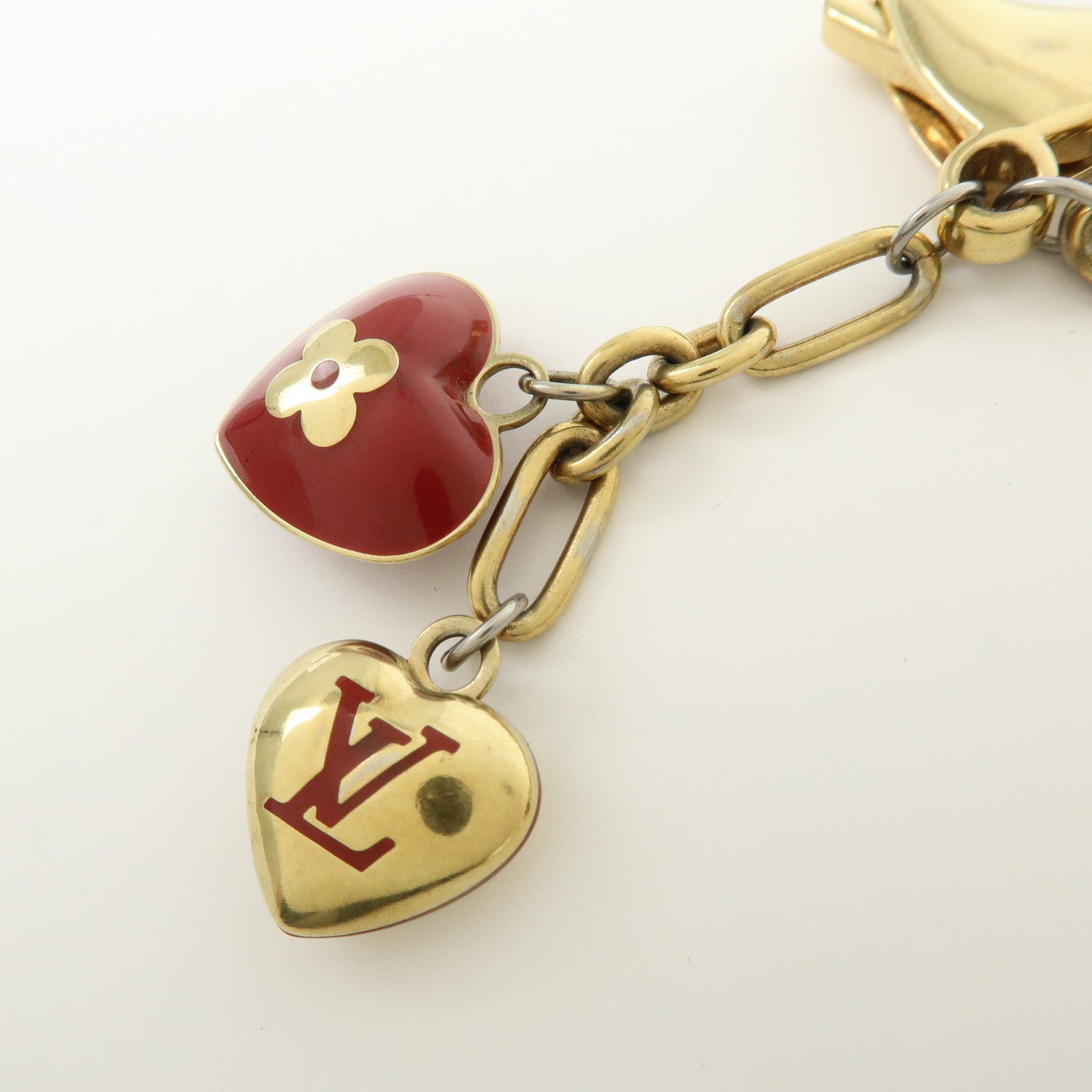 Louis Vuitton Bijoux Sac Coeur Pomme d'Amour Heart Bag Charm M65758