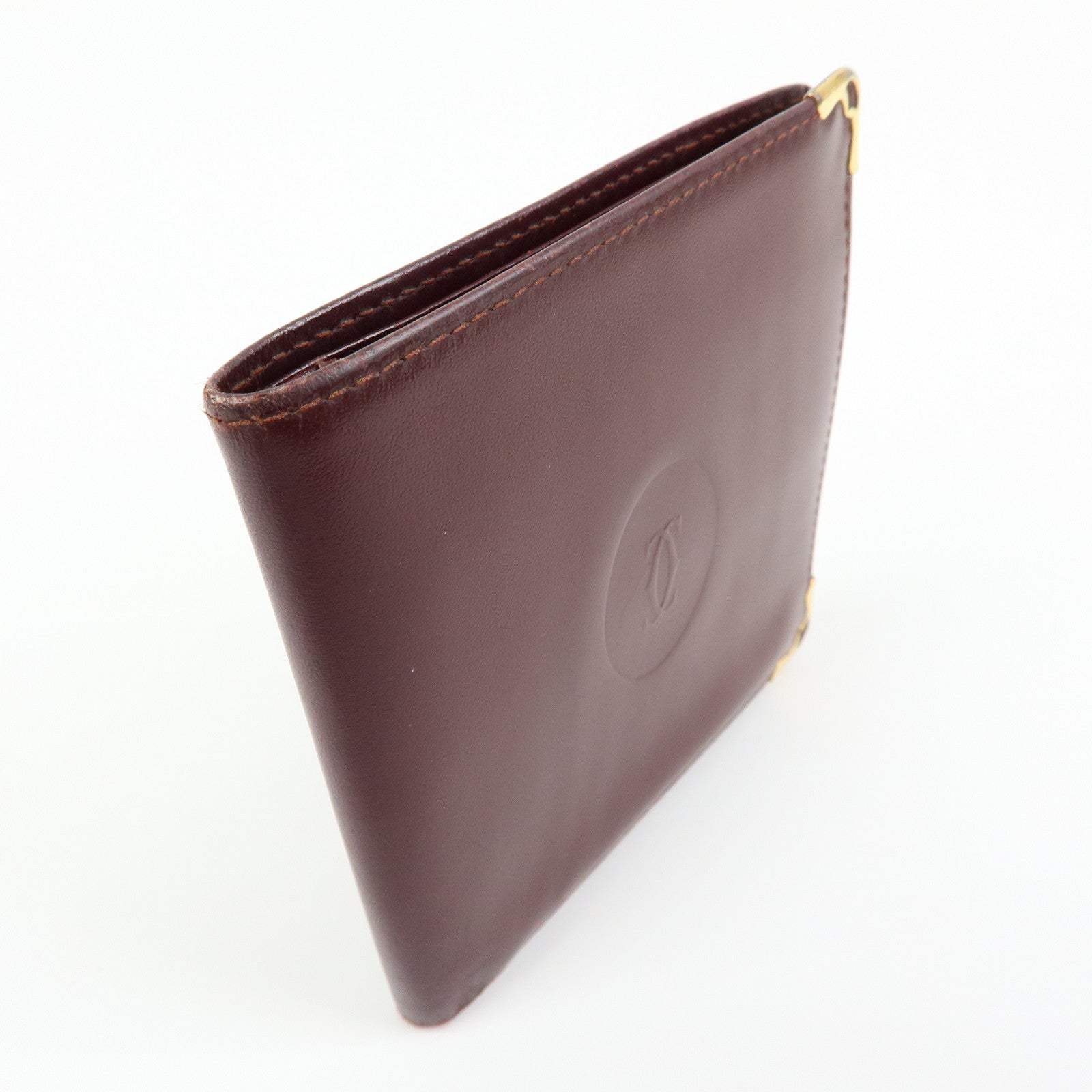 Cartier Must de Cartier Set of 2 Leather Wallet Bordeaux