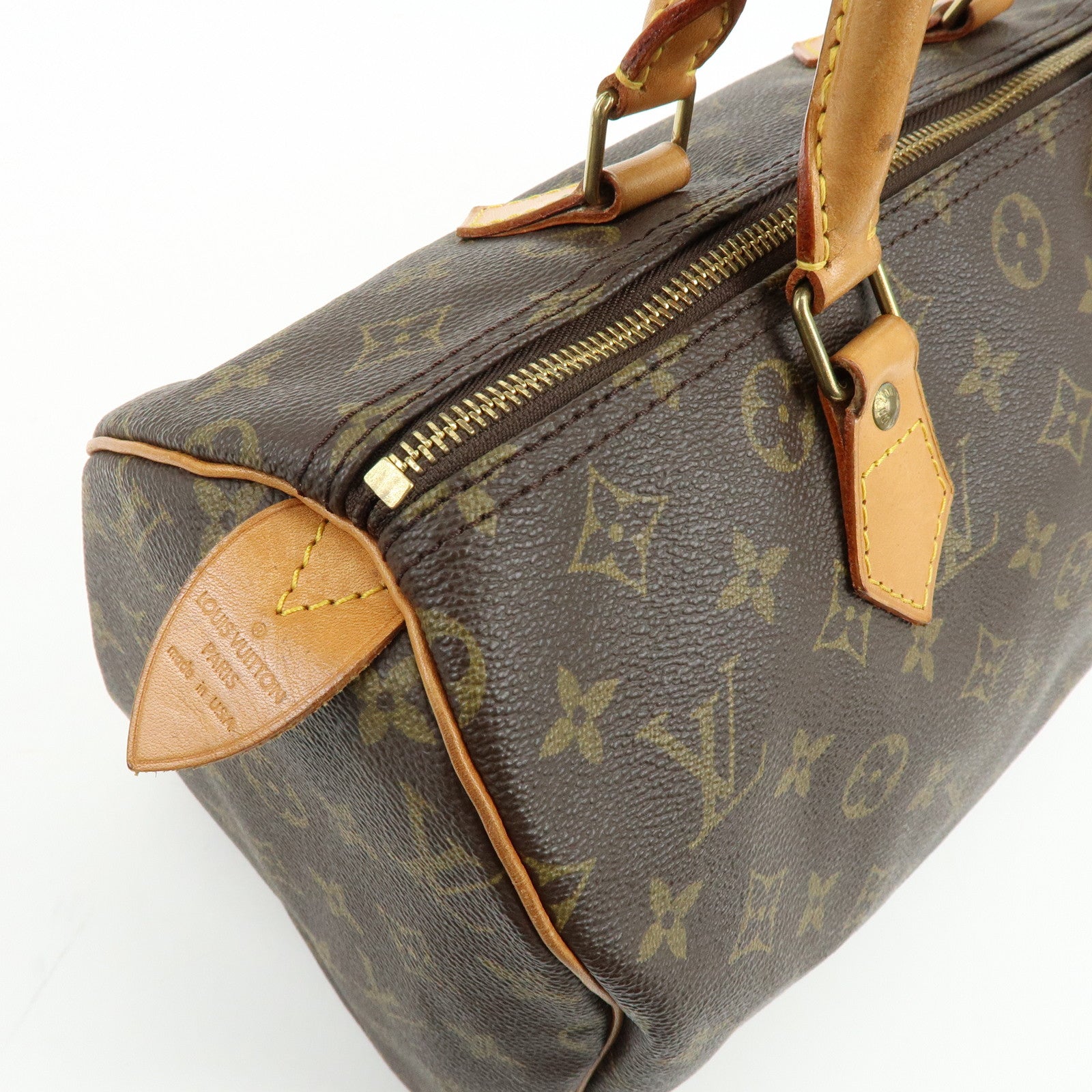 Louis Vuitton Monogram Speedy 30 Boston Bag Hand Bag Brown M41526