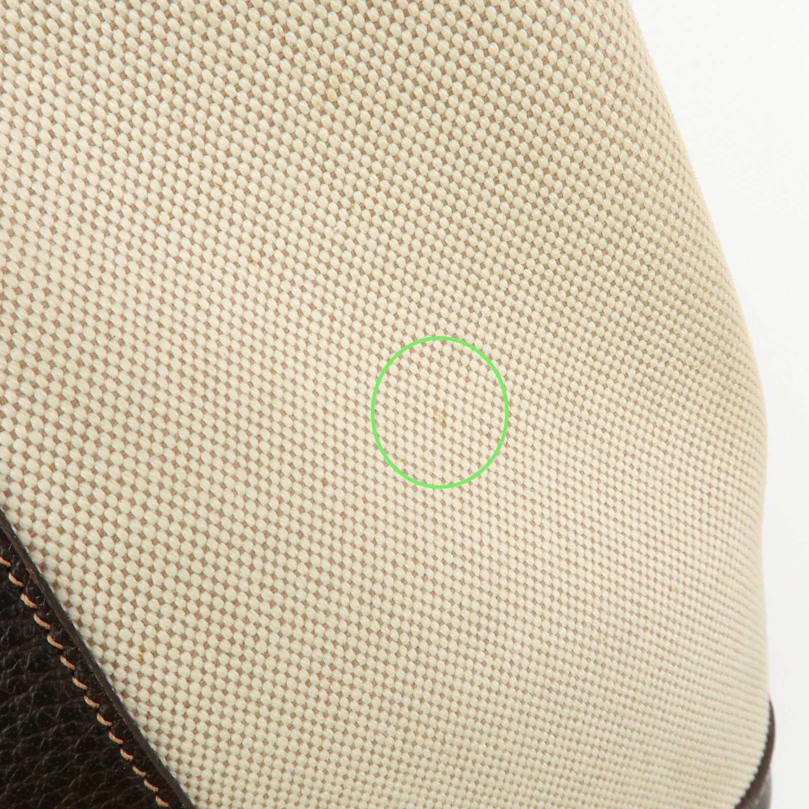 HERMES Garden Party PM Toile Ash Leather I Stamped Tote Bag Natural