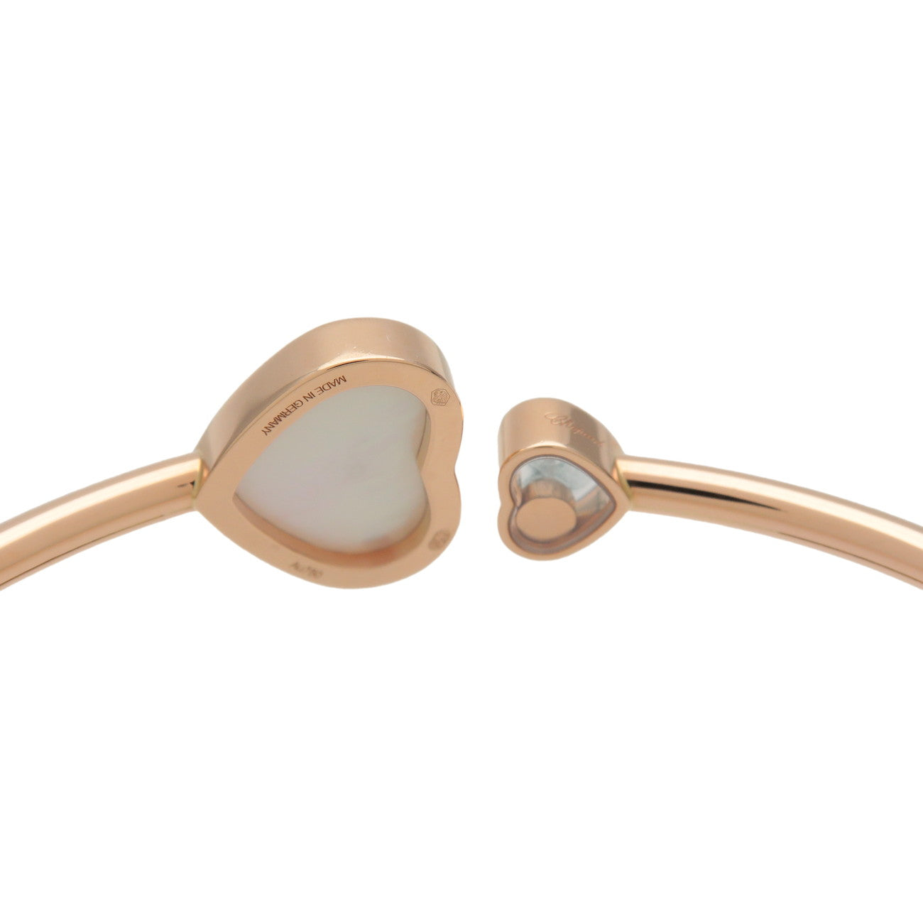 Chopard Happy Heart Diamond Pearl Bangle K18PG Rose Gold 857482