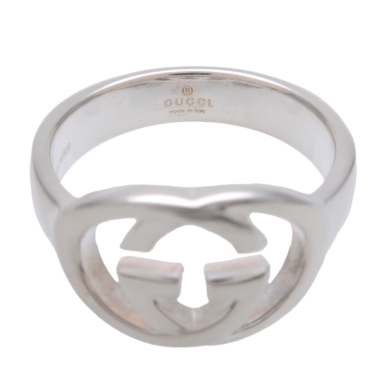 GUCCI Interlocking G Ring SV925 Silver #17 US8 EU57 HK17