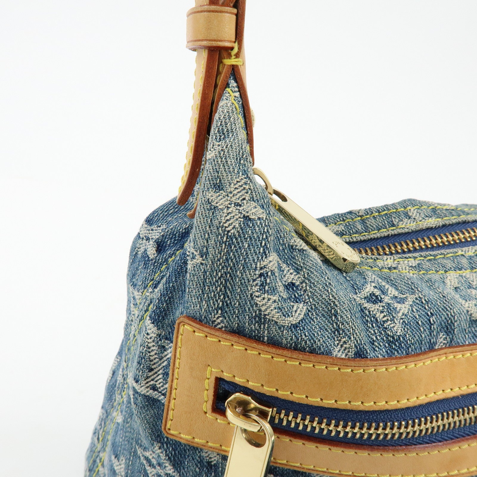 Louis Vuitton Monogram Denim Baggy PM 2Way Bag Shoulder Bag M95049