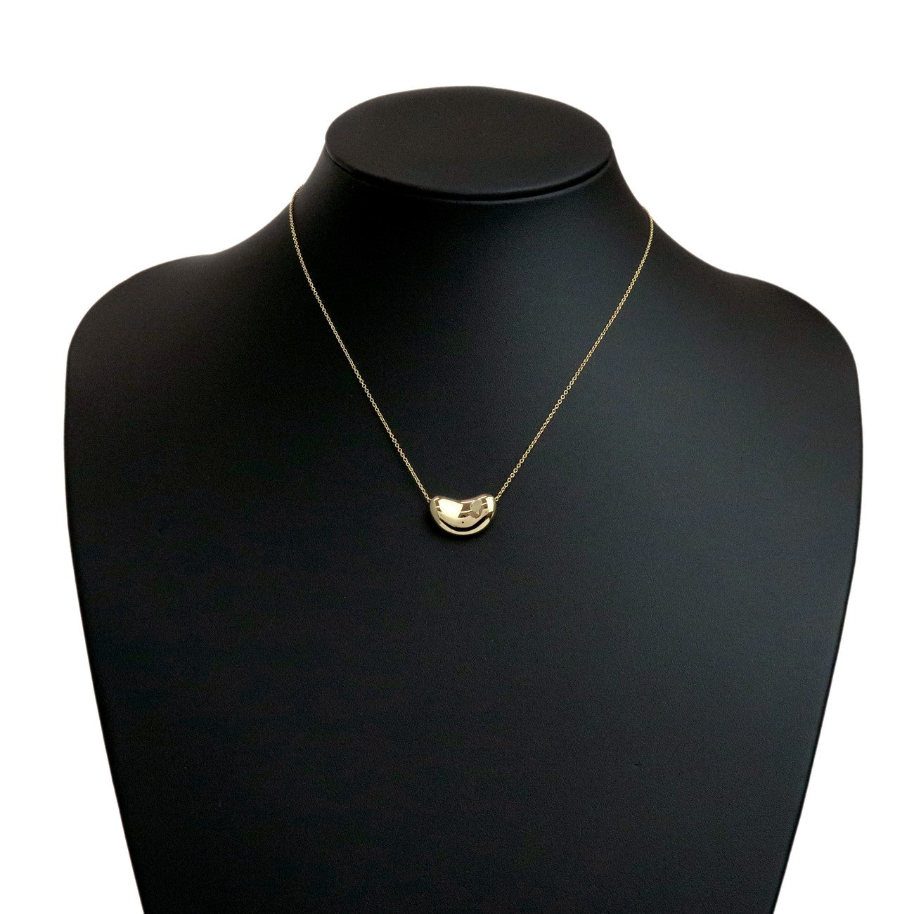 Tiffany&Co. Bean Necklace Medium K18YG 750YG Yellow Gold