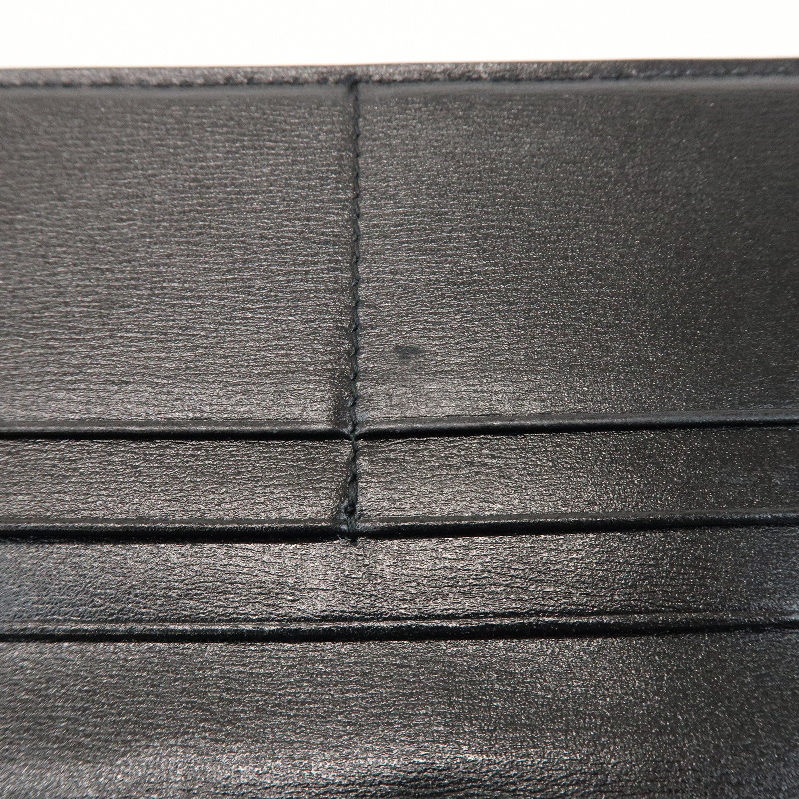 SAINT LAURENT PARIS Cassandra Leather SA Long Wallet Black 635542